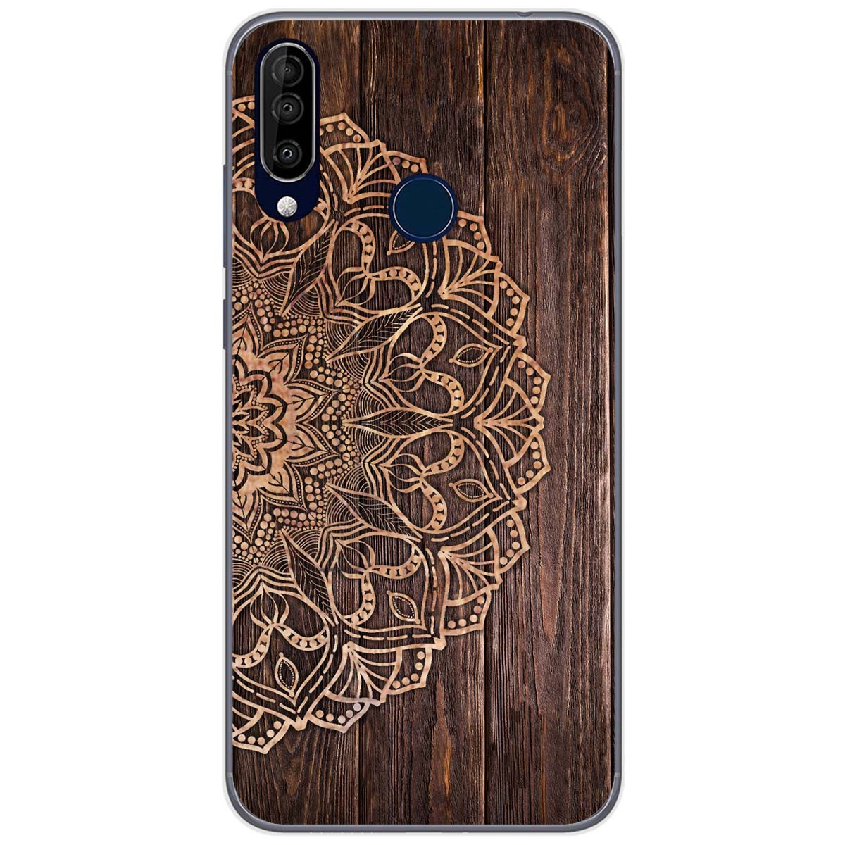 Funda Gel Tpu para Wiko View3 Pro diseño Madera 06 Dibujos