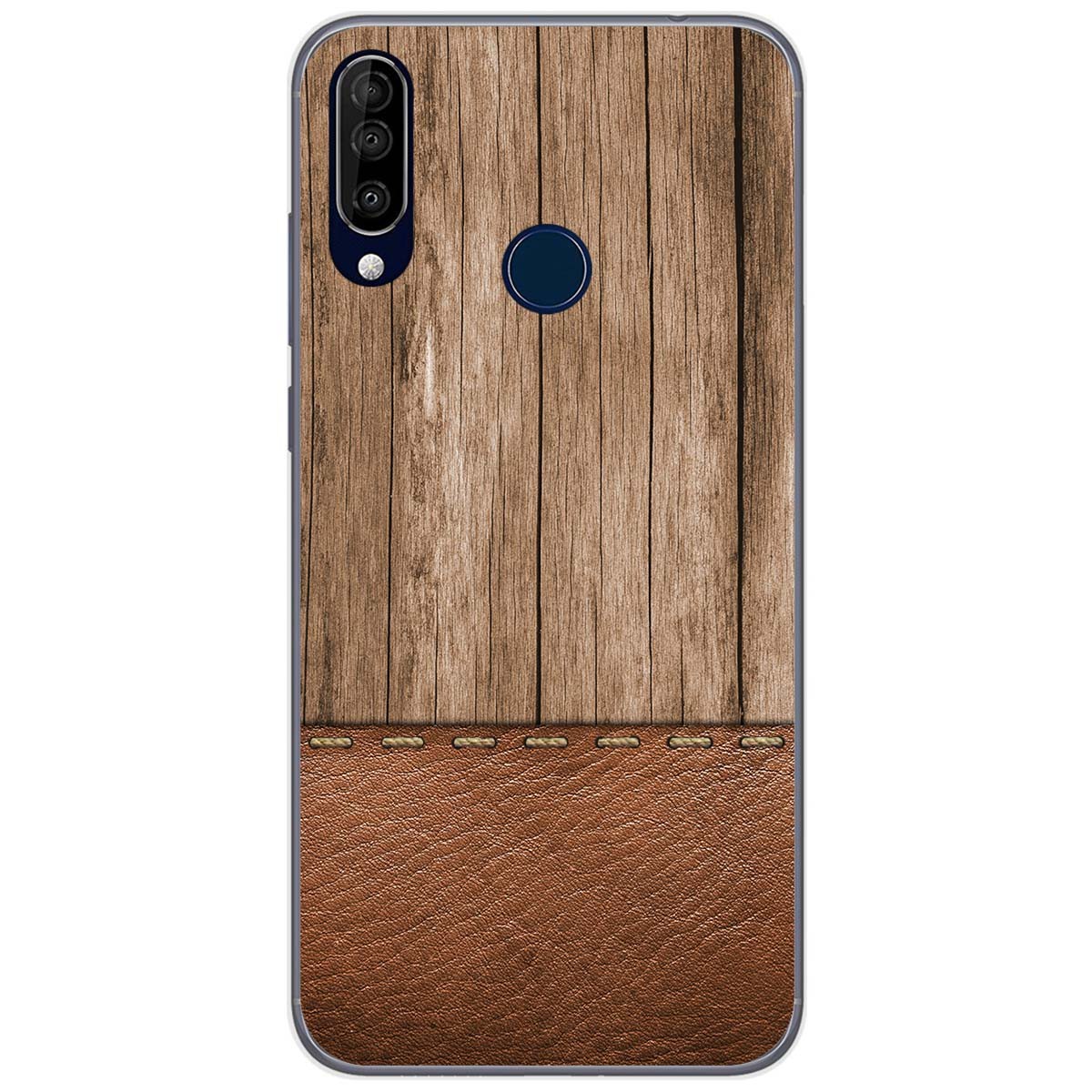 Funda Gel Tpu para Wiko View3 Pro diseño Madera 09 Dibujos