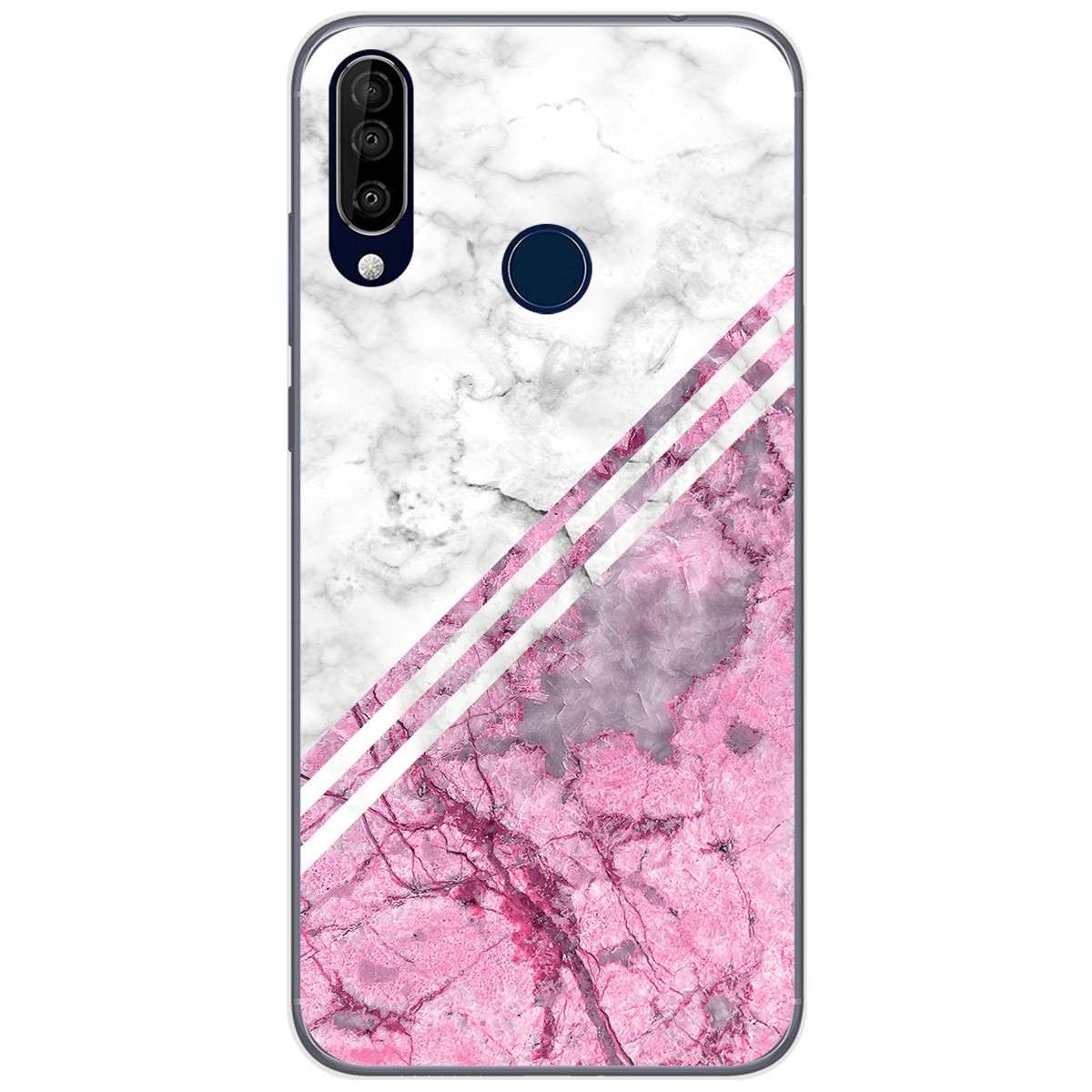 Funda Gel Tpu para Wiko View3 Pro diseño Mármol 03 Dibujos
