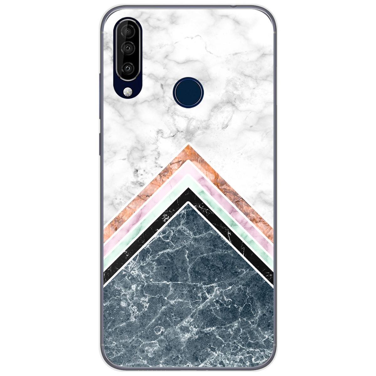 Funda Gel Tpu para Wiko View3 Pro diseño Mármol 05 Dibujos