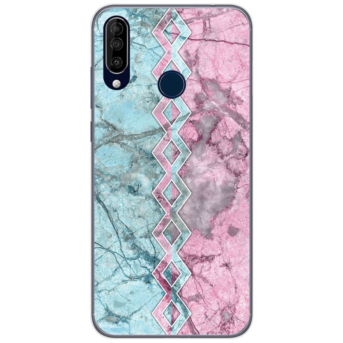 Funda Gel Tpu para Wiko View3 Pro diseño Mármol 08 Dibujos