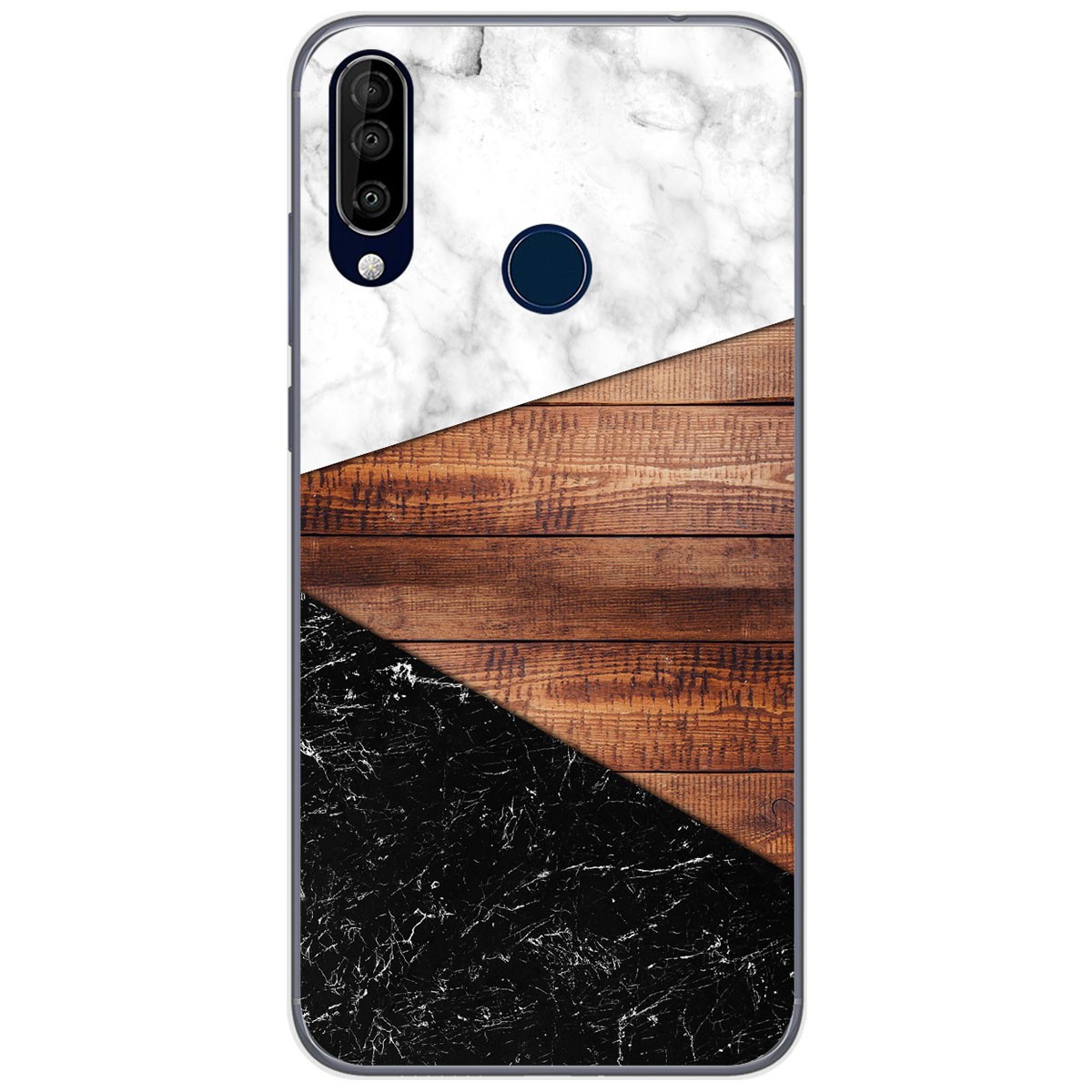 Funda Gel Tpu para Wiko View3 Pro diseño Mármol 11 Dibujos