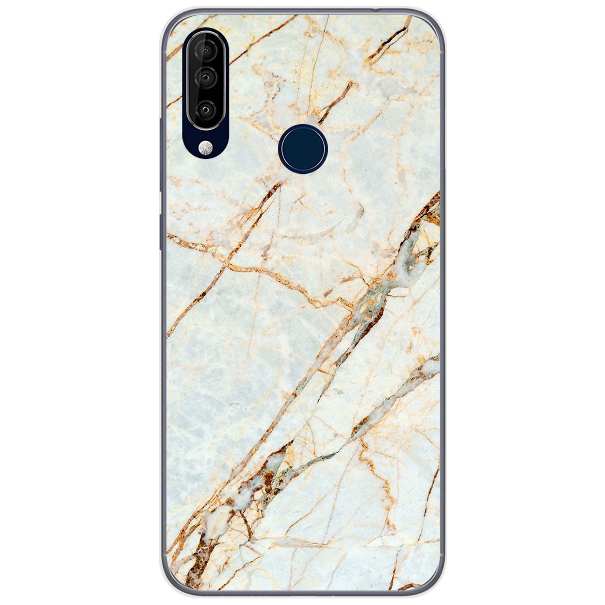 Funda Gel Tpu para Wiko View3 Pro diseño Mármol 13 Dibujos