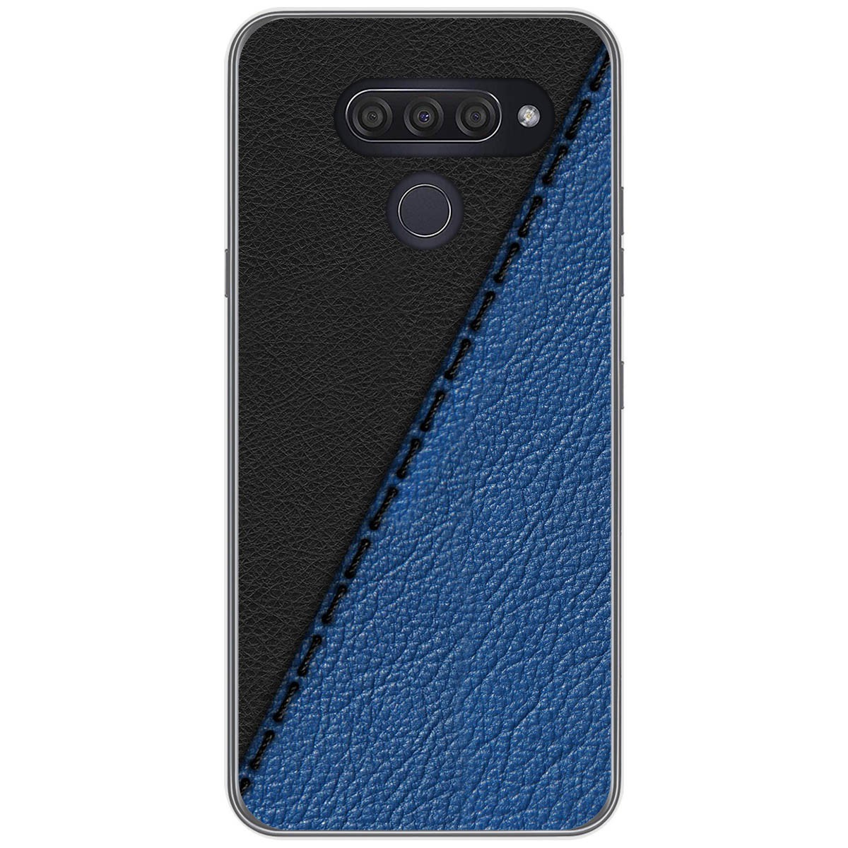 Funda Gel Tpu para Lg Q60 / K50 diseño Cuero 02 Dibujos