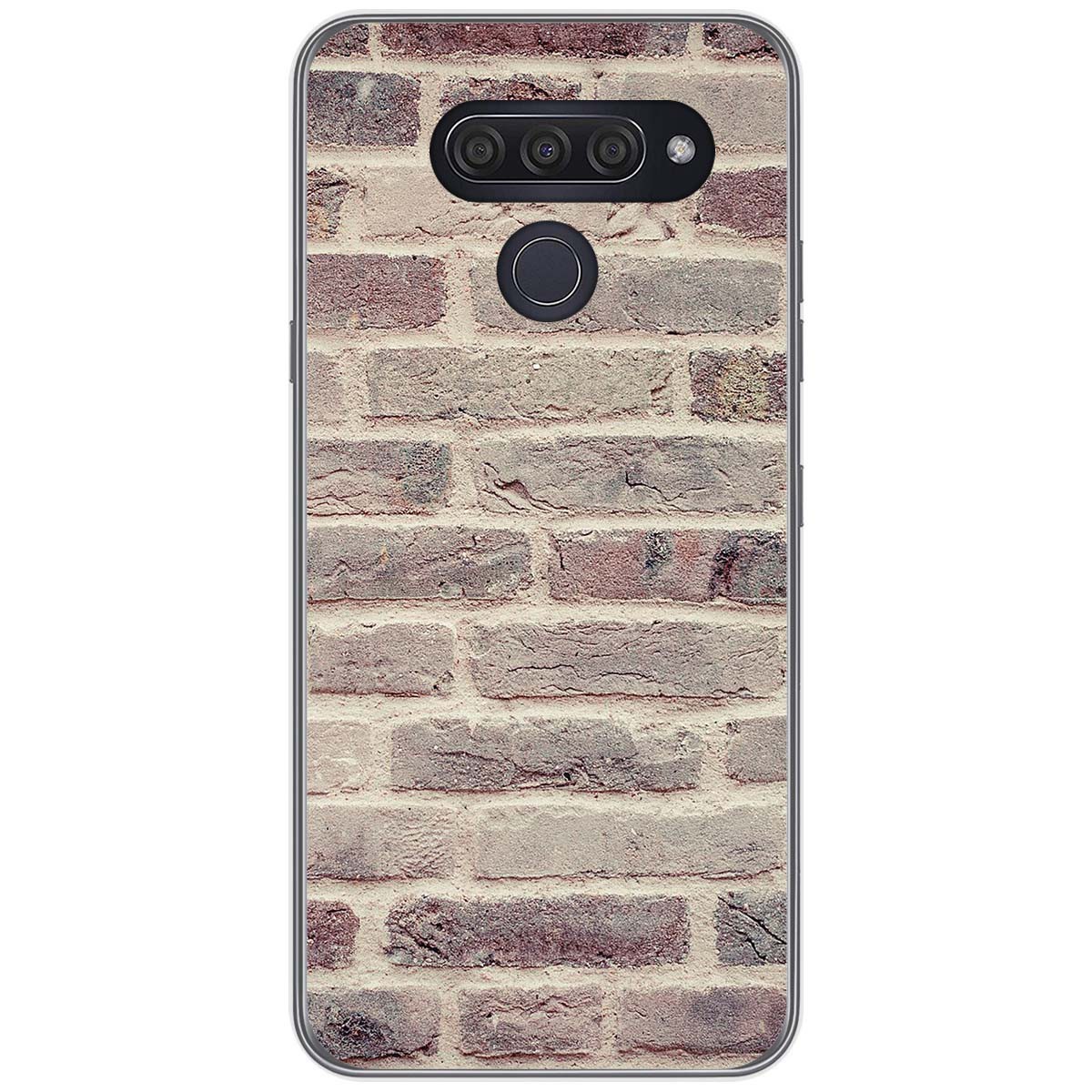 Funda Gel Tpu para Lg Q60 / K50 diseño Ladrillo 01 Dibujos