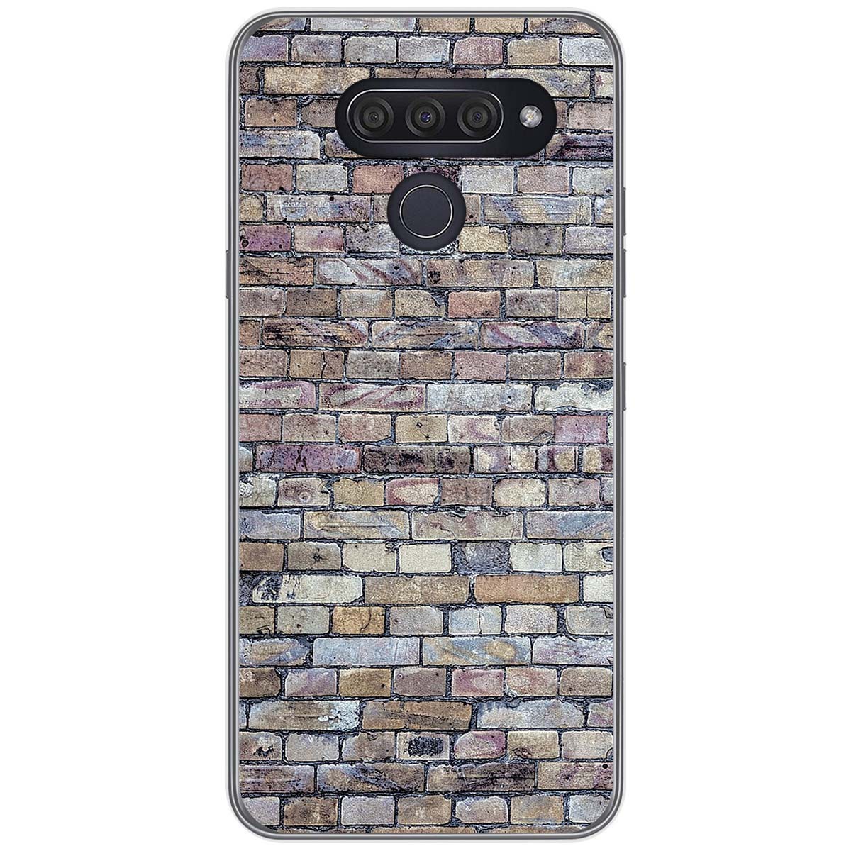 Funda Gel Tpu para Lg Q60 / K50 diseño Ladrillo 02 Dibujos