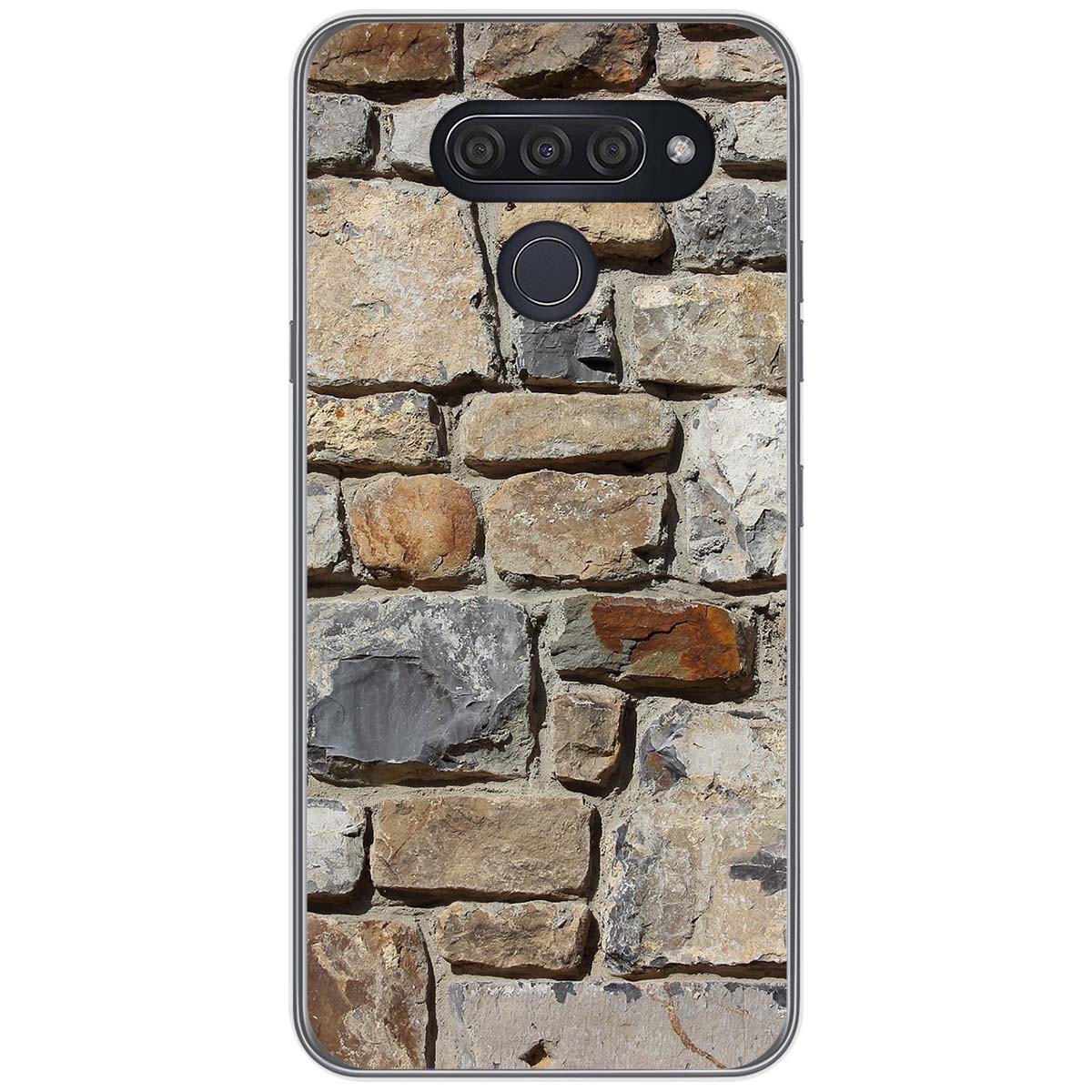 Funda Gel Tpu para Lg Q60 / K50 diseño Ladrillo 03 Dibujos