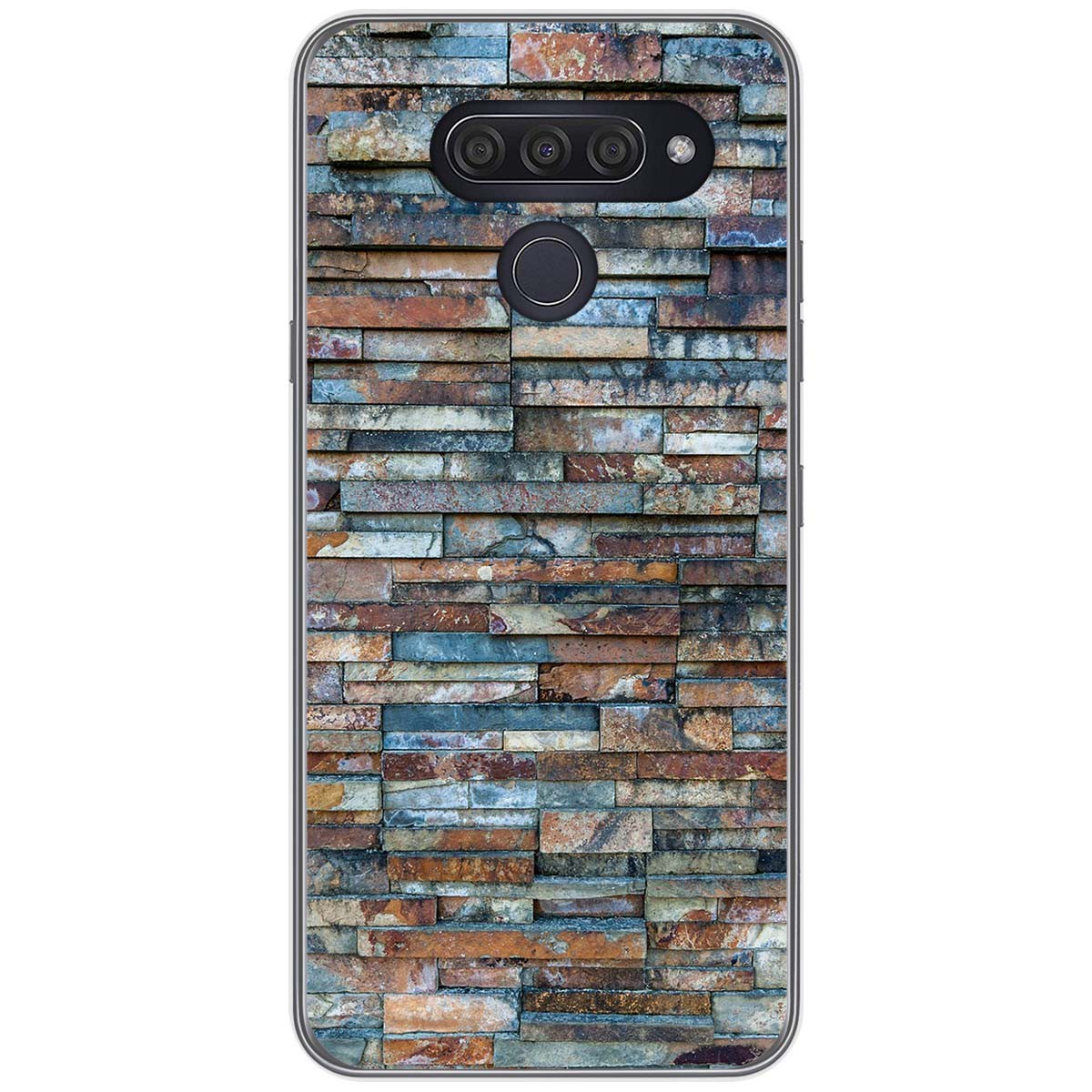 Funda Gel Tpu para Lg Q60 / K50 diseño Ladrillo 05 Dibujos