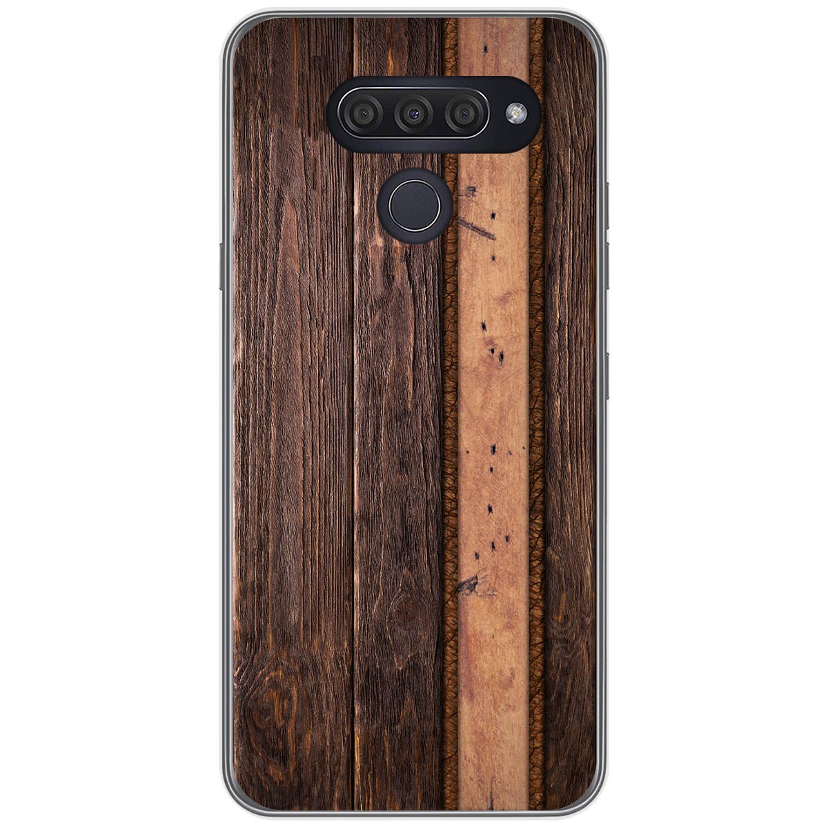 Funda Gel Tpu para Lg Q60 / K50 diseño Madera 05 Dibujos