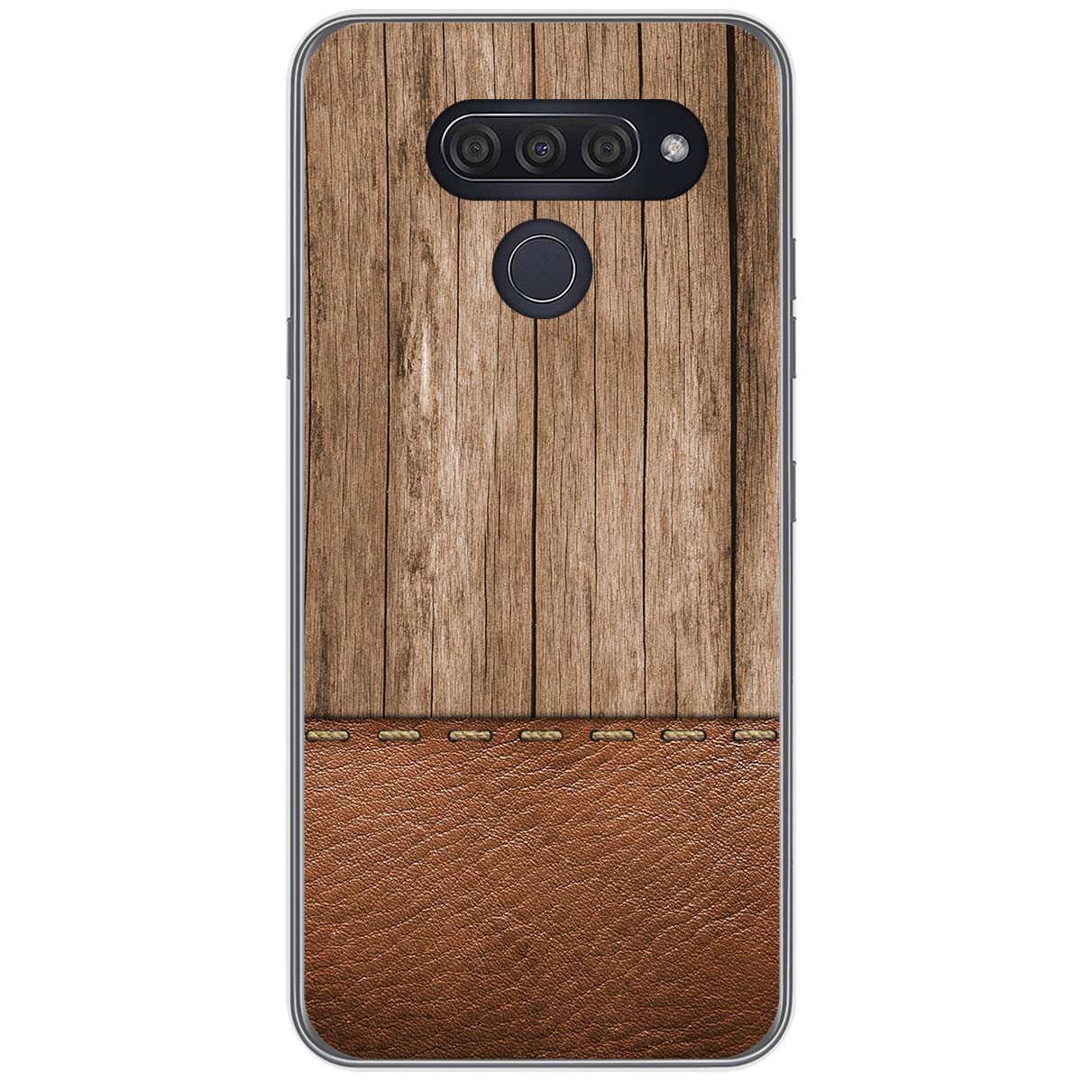 Funda Gel Tpu para Lg Q60 / K50 diseño Madera 09 Dibujos