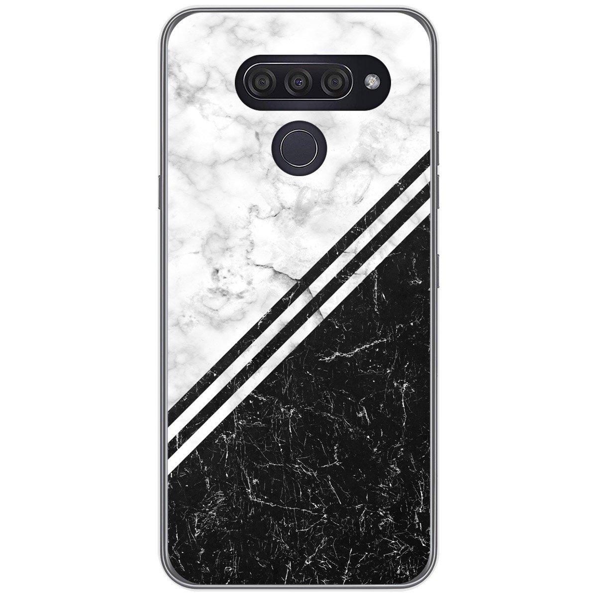 Funda Gel Tpu para Lg Q60 / K50 diseño Mármol 01 Dibujos