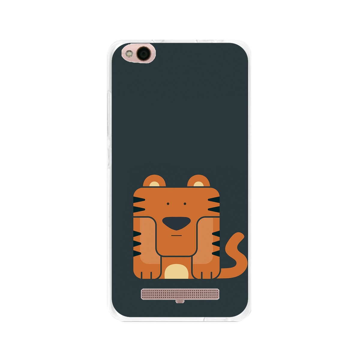 Funda Gel Tpu para Xiaomi Redmi 4A Diseño Tigre Dibujos