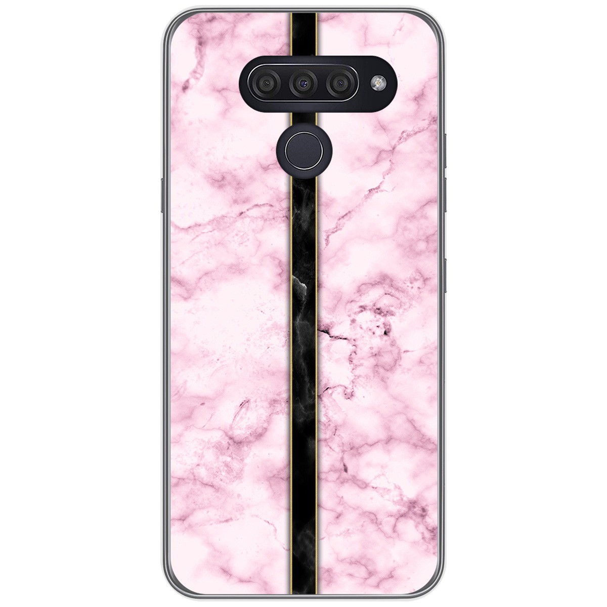 Funda Gel Tpu para Lg Q60 / K50 diseño Mármol 04 Dibujos