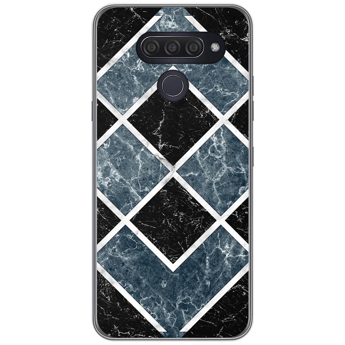 Funda Gel Tpu para Lg Q60 / K50 diseño Mármol 06 Dibujos