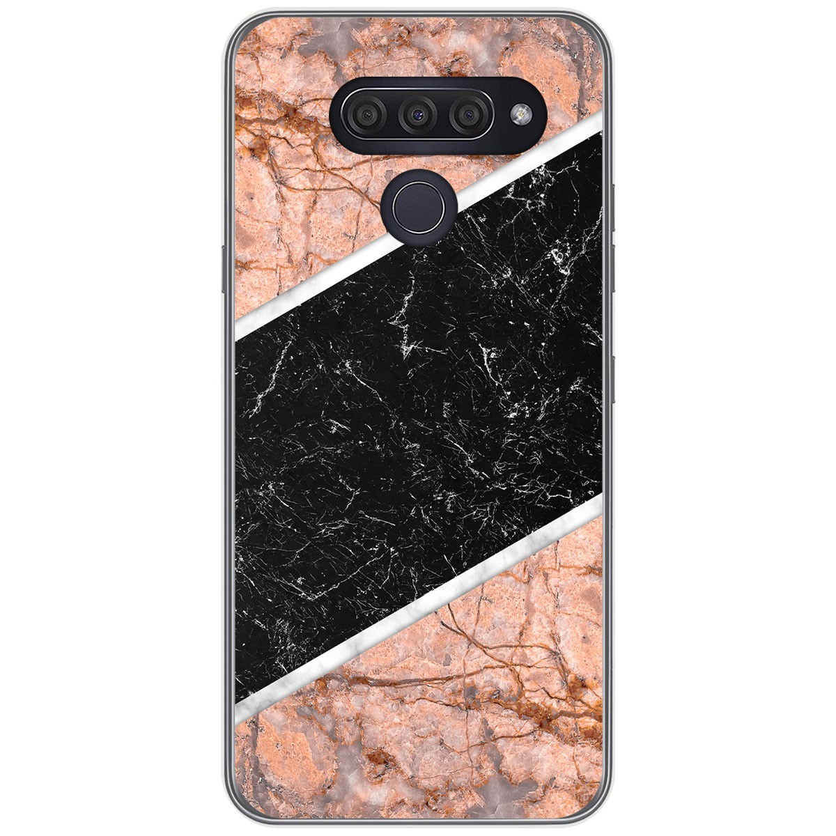 Funda Gel Tpu para Lg Q60 / K50 diseño Mármol 07 Dibujos