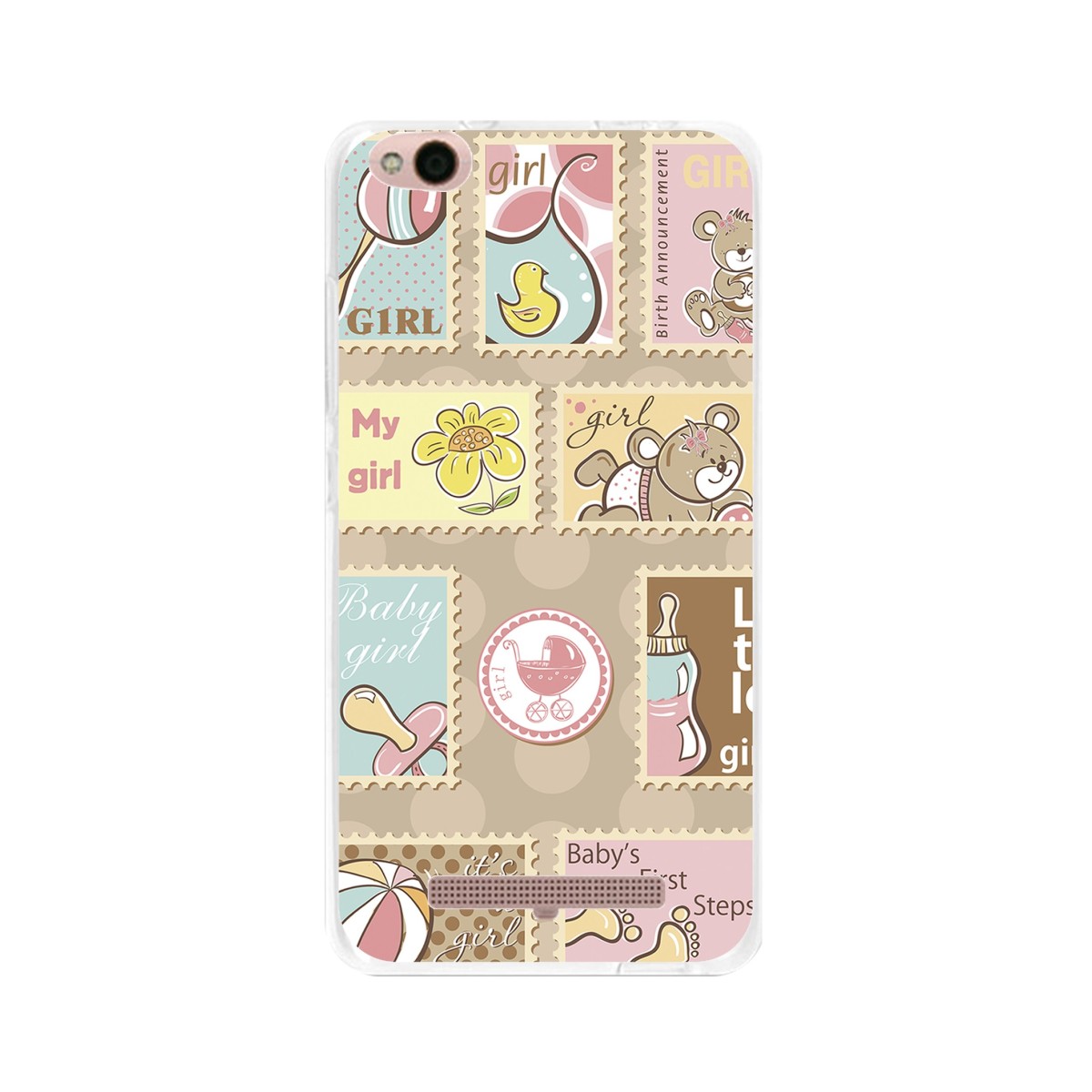 Funda Gel Tpu para Xiaomi Redmi 4A Diseño Sellos Dibujos