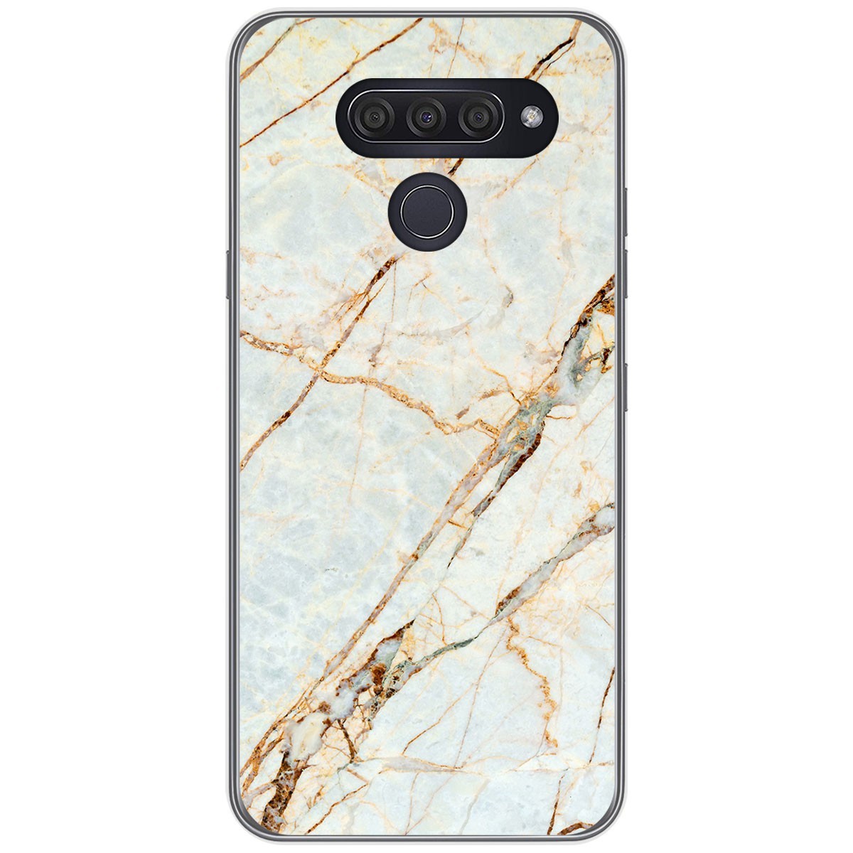Funda Gel Tpu para Lg Q60 / K50 diseño Mármol 13 Dibujos