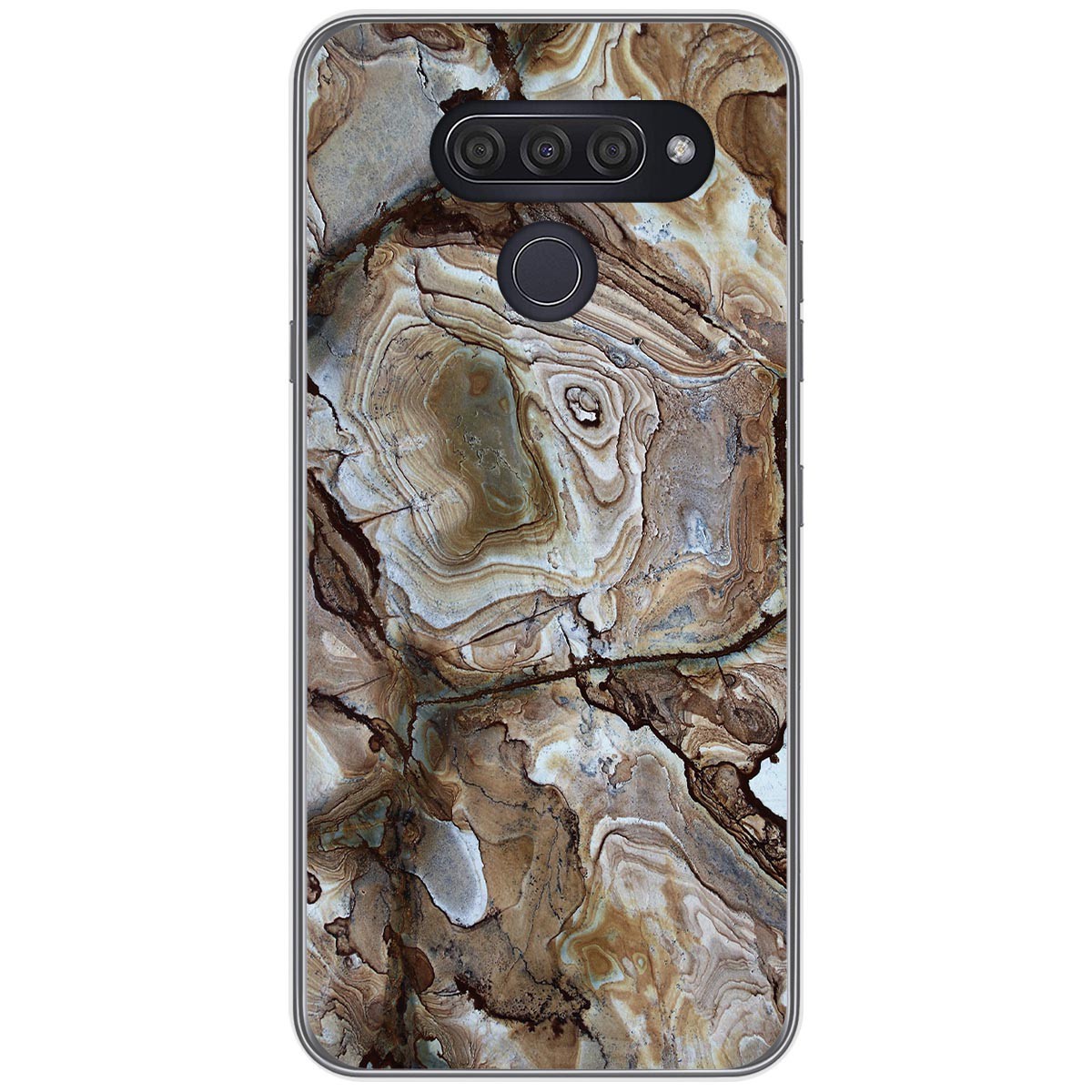 Funda Gel Tpu para Lg Q60 / K50 diseño Mármol 14 Dibujos