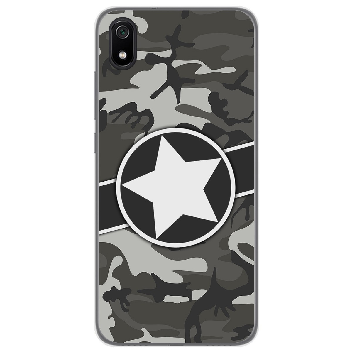 Funda Gel Tpu para Xiaomi Redmi 7A diseño Camuflaje 02 Dibujos