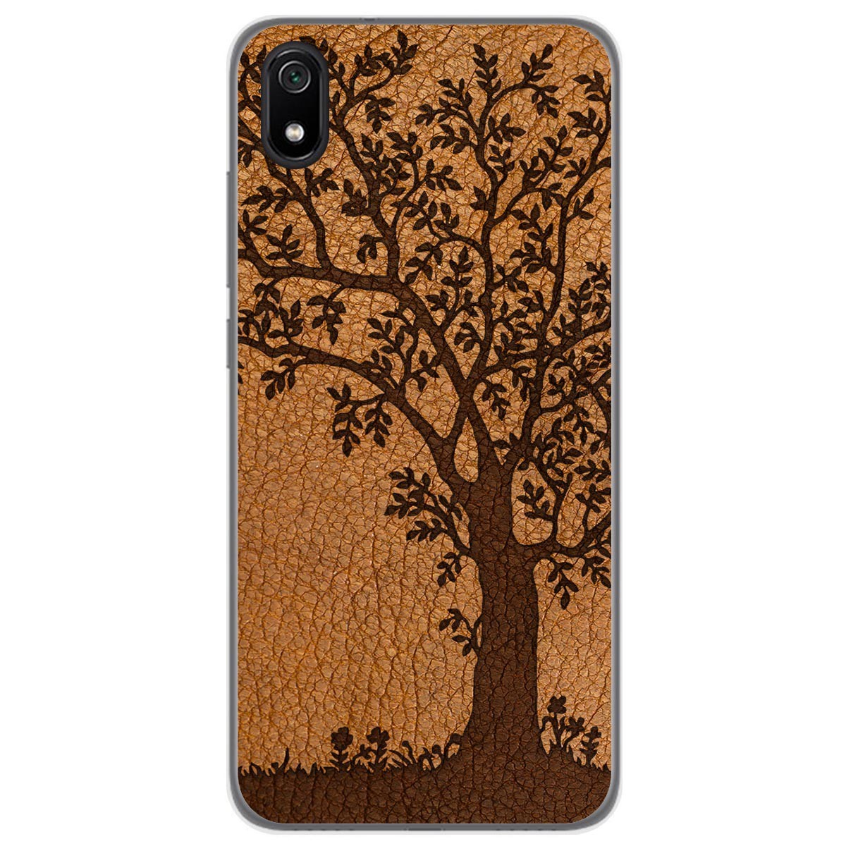 Funda Gel Tpu para Xiaomi Redmi 7A diseño Cuero 03 Dibujos