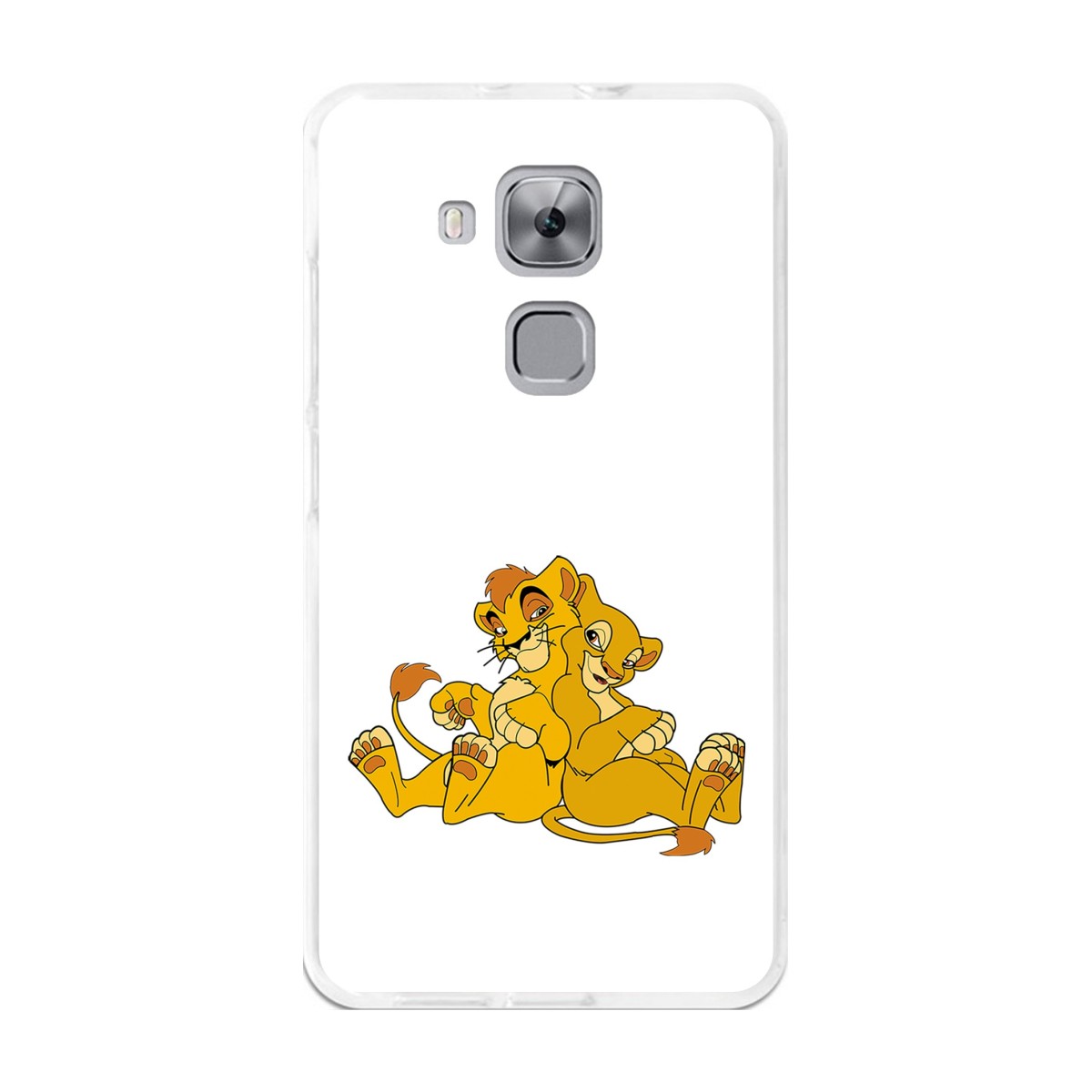 Funda Gel Tpu para Huawei Nova Plus Diseño Leones Dibujos