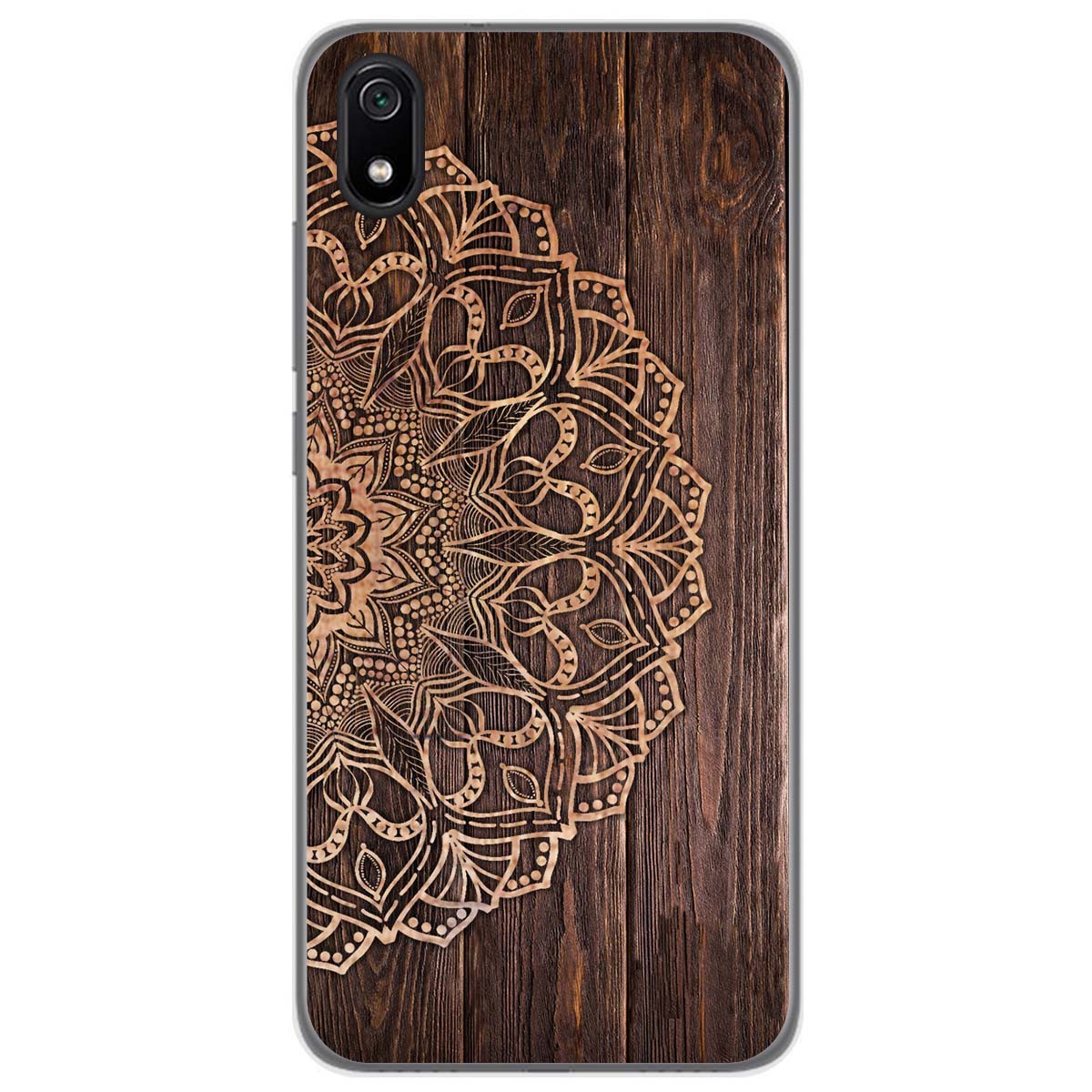 Funda Gel Tpu para Xiaomi Redmi 7A diseño Madera 06 Dibujos