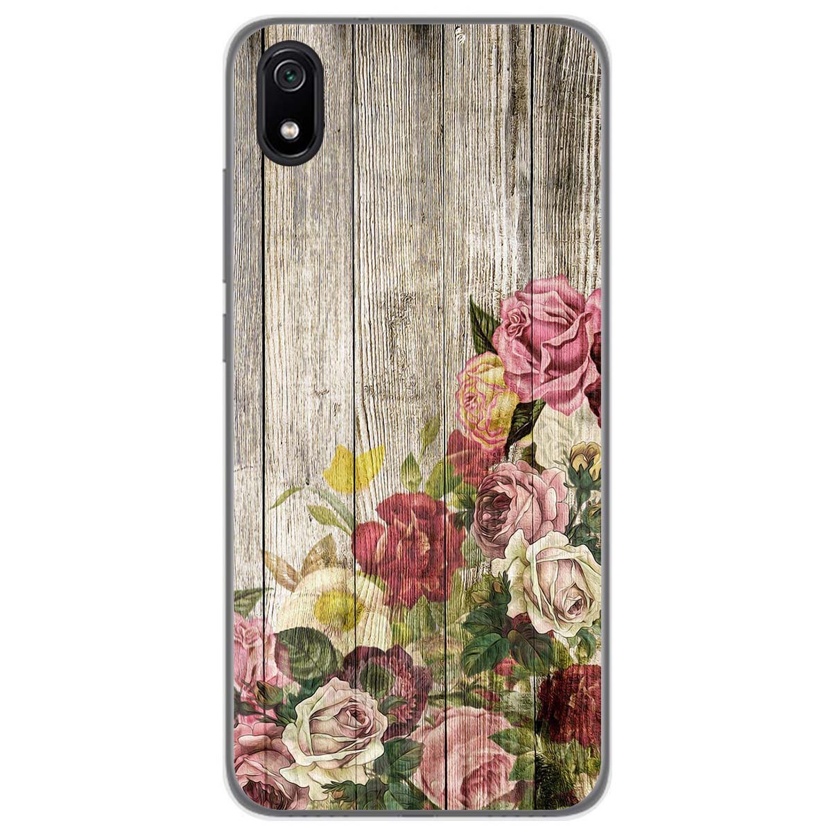 Funda Gel Tpu para Xiaomi Redmi 7A diseño Madera 08 Dibujos