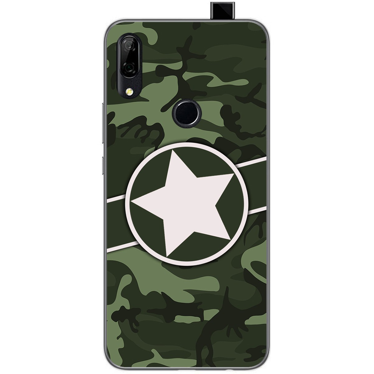 Funda Gel Tpu para Huawei P Smart Z diseño Camuflaje 01 Dibujos