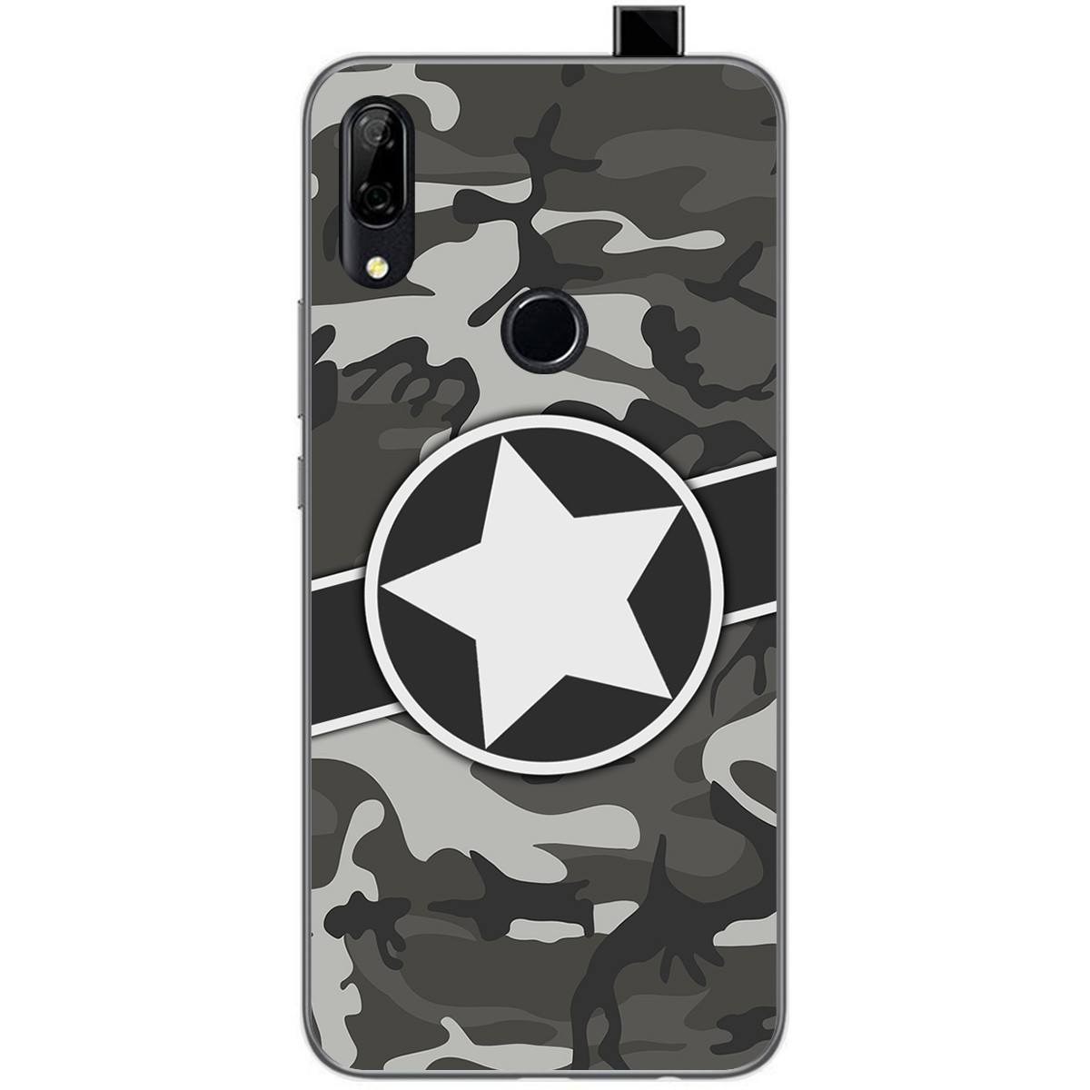 Funda Gel Tpu para Huawei P Smart Z diseño Camuflaje 02 Dibujos