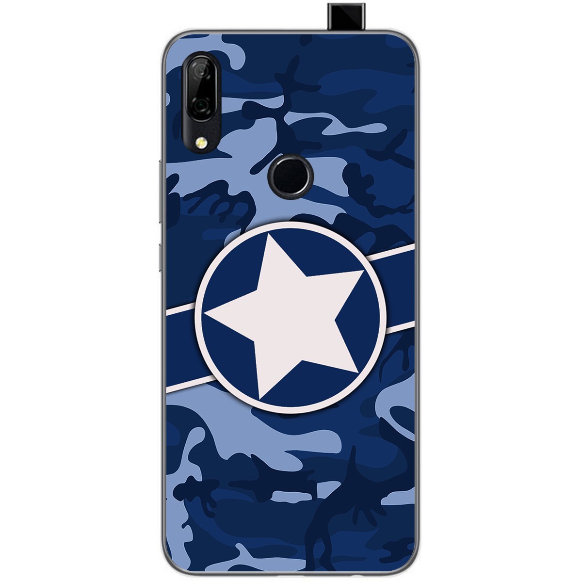 Funda Gel Tpu para Huawei P Smart Z diseño Camuflaje 03 Dibujos