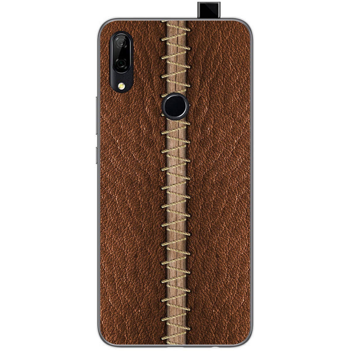 Funda Gel Tpu para Huawei P Smart Z diseño Cuero 01 Dibujos