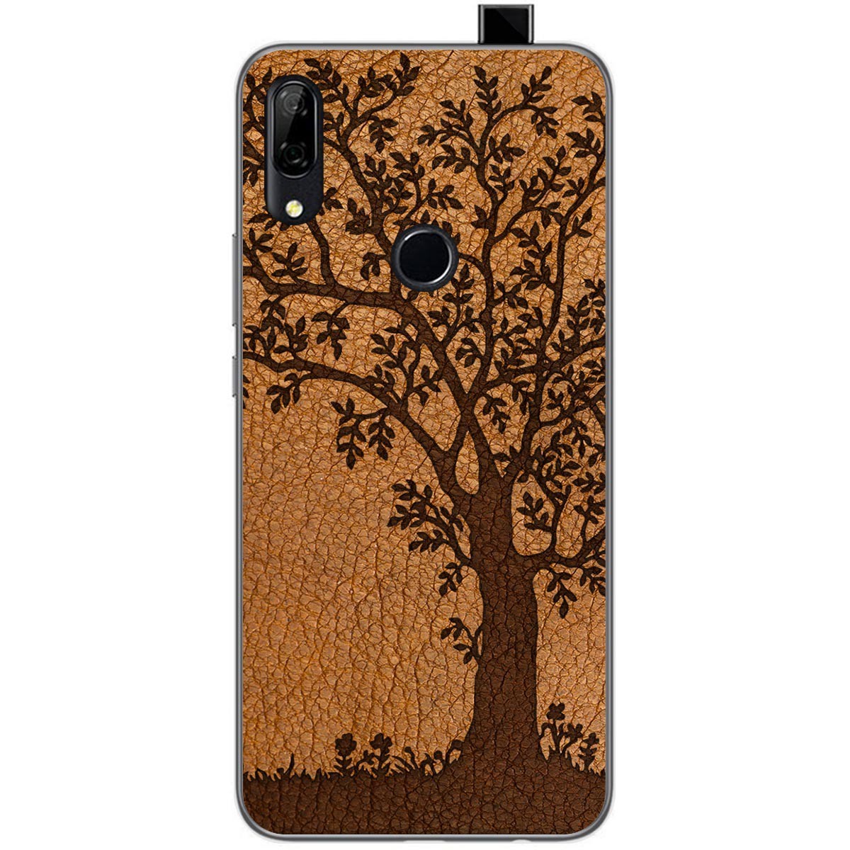 Funda Gel Tpu para Huawei P Smart Z diseño Cuero 03 Dibujos