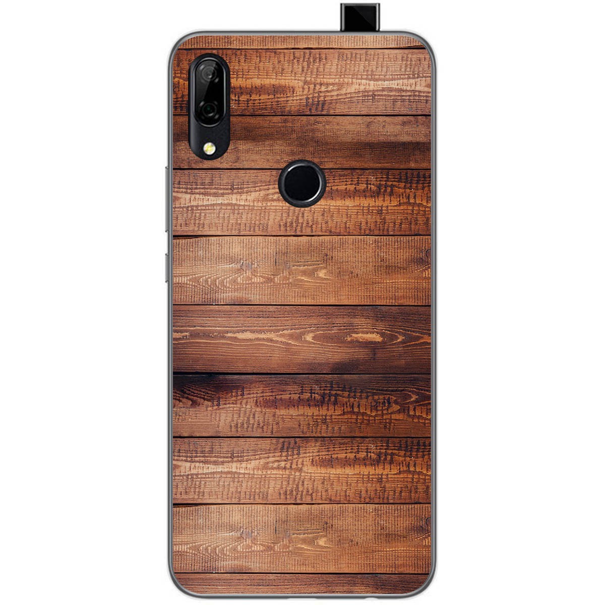 Funda Gel Tpu para Huawei P Smart Z diseño Madera 02 Dibujos