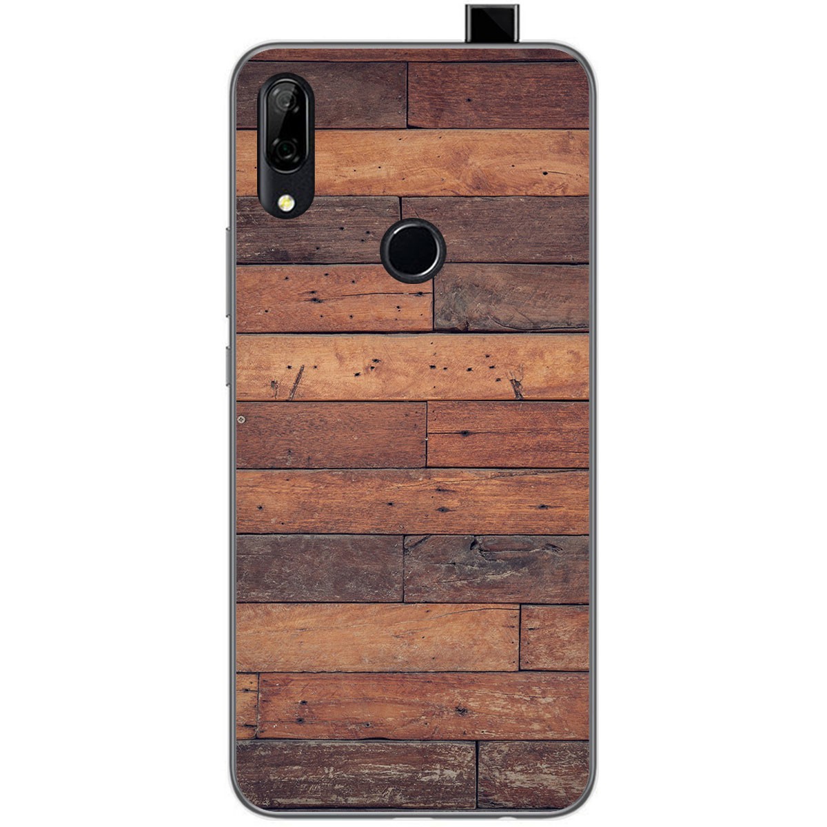 Funda Gel Tpu para Huawei P Smart Z diseño Madera 03 Dibujos