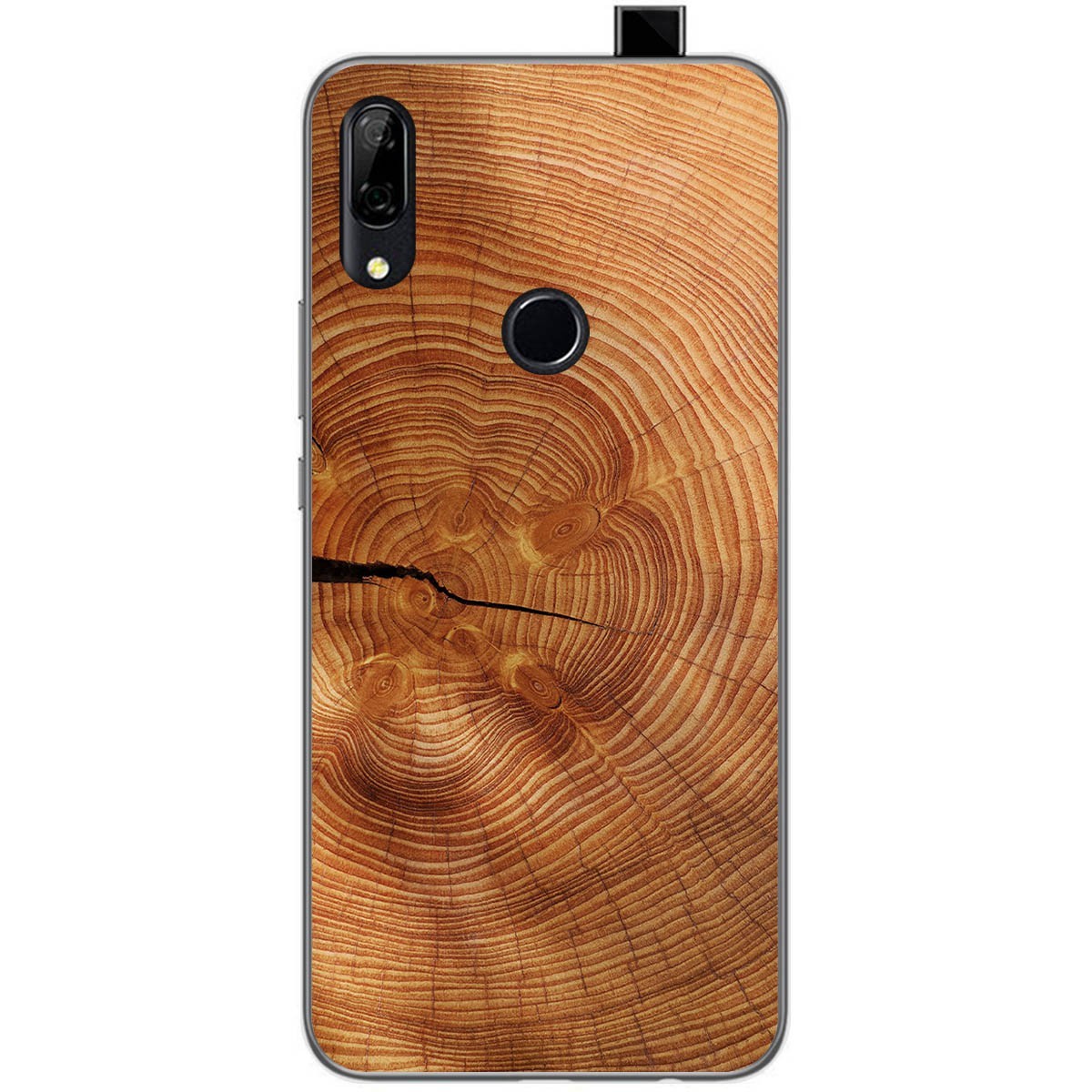 Funda Gel Tpu para Huawei P Smart Z diseño Madera 04 Dibujos