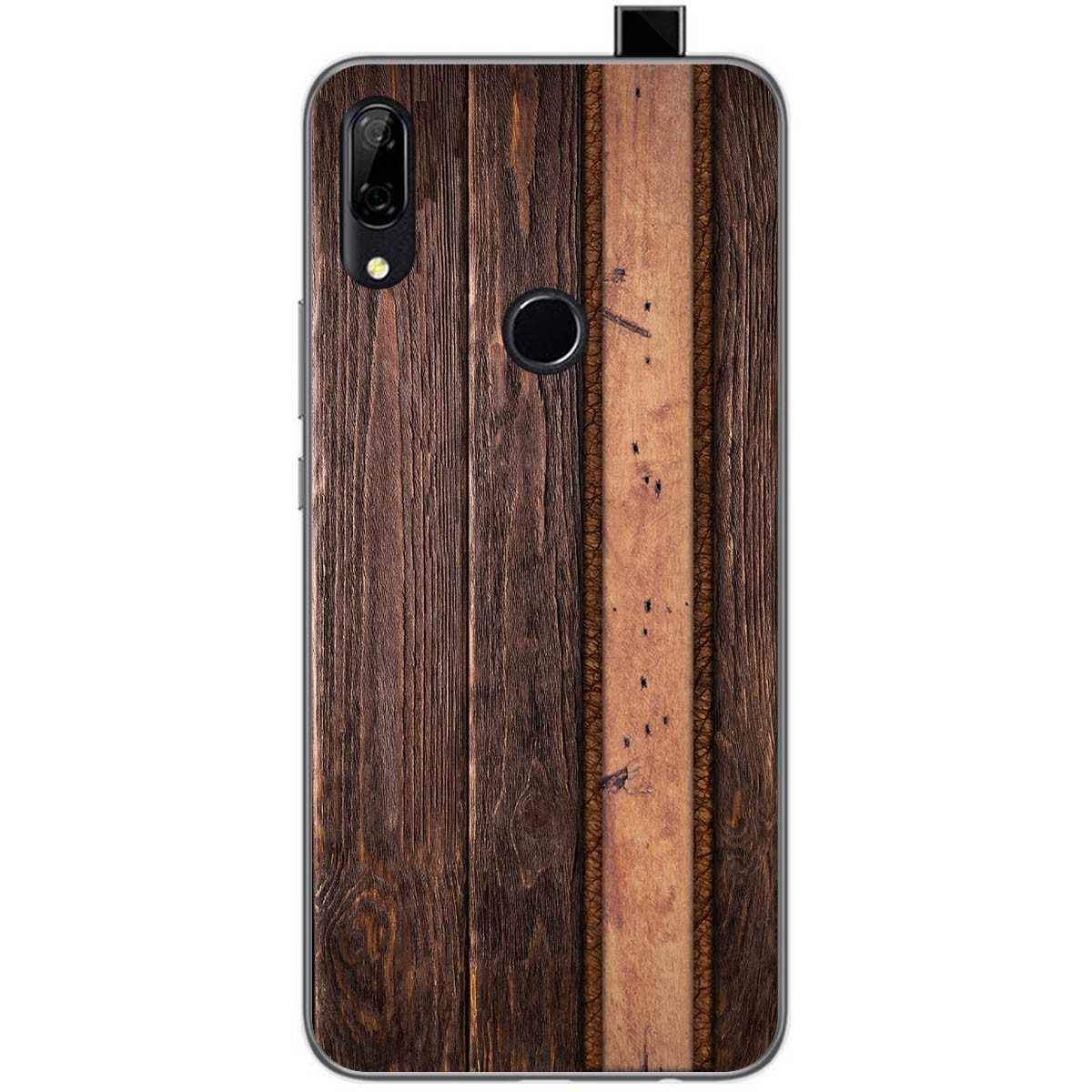 Funda Gel Tpu para Huawei P Smart Z diseño Madera 05 Dibujos