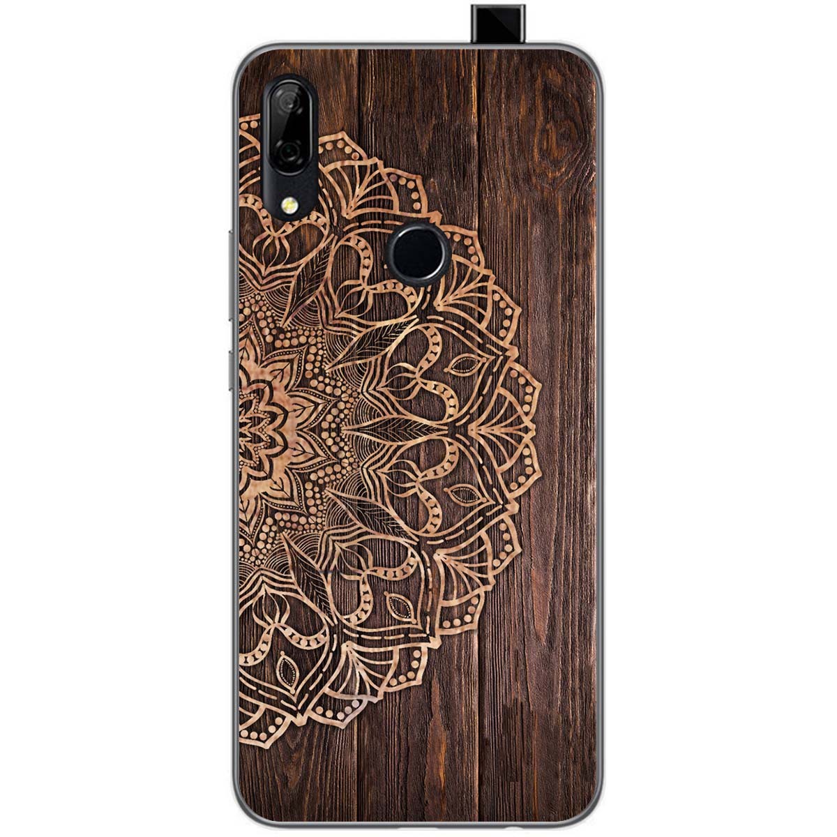 Funda Gel Tpu para Huawei P Smart Z diseño Madera 06 Dibujos