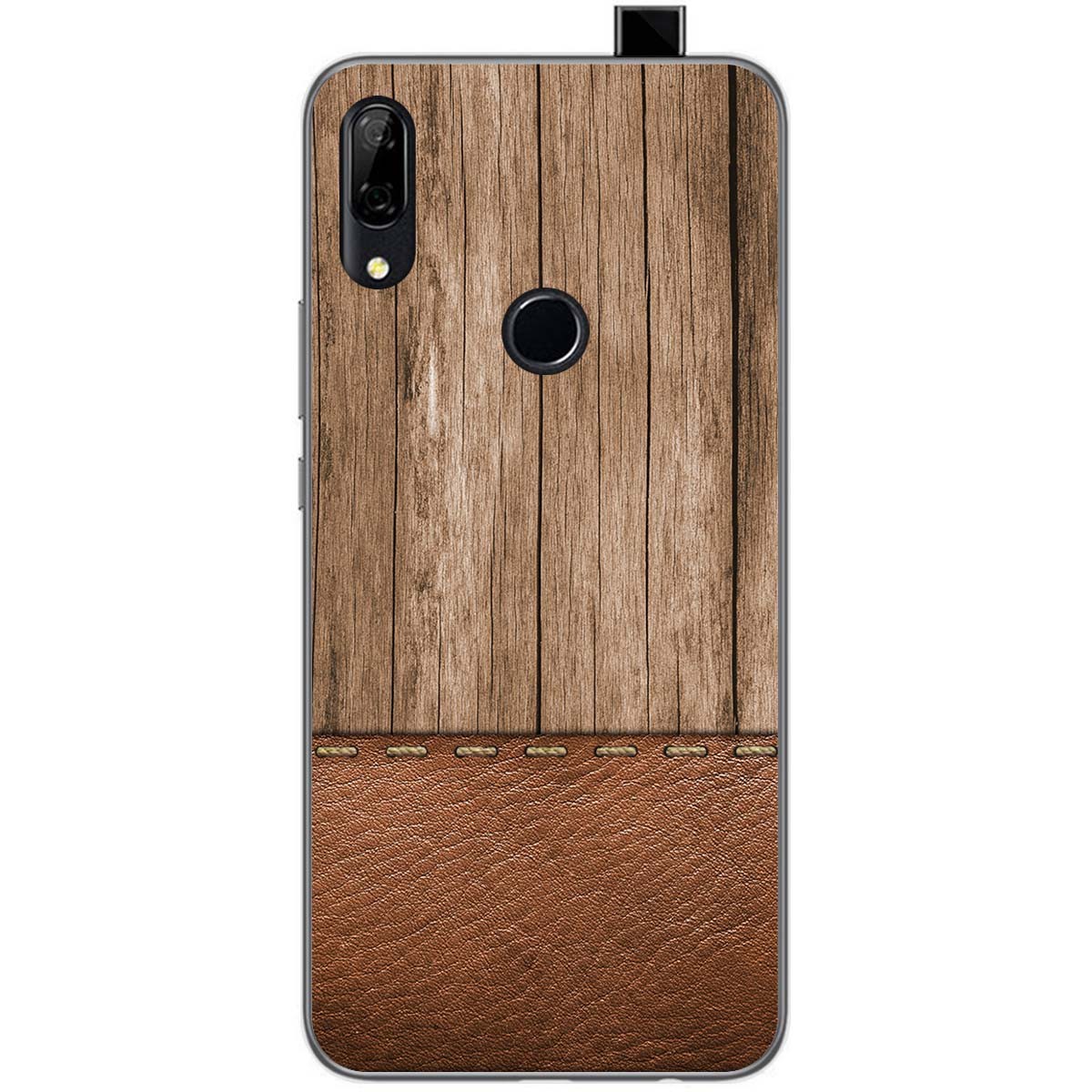 Funda Gel Tpu para Huawei P Smart Z diseño Madera 09 Dibujos