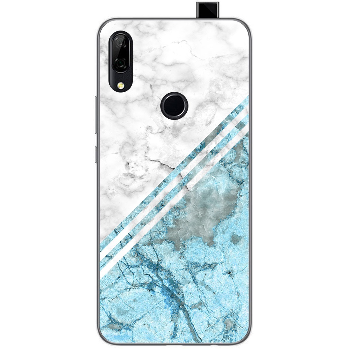 Funda Gel Tpu para Huawei P Smart Z diseño Mármol 02 Dibujos