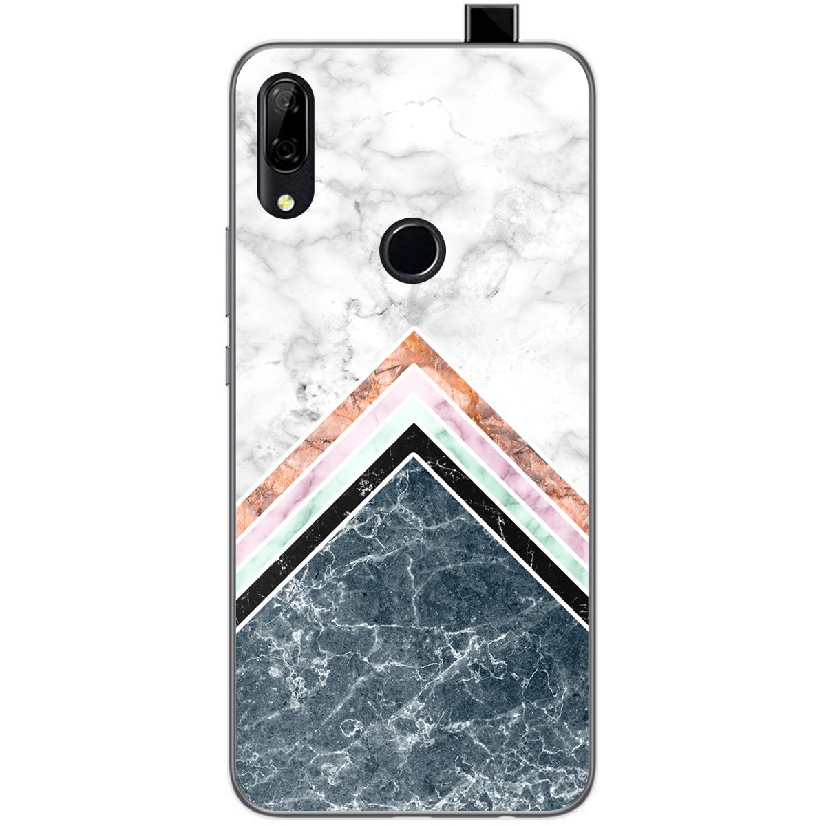 Funda Gel Tpu para Huawei P Smart Z diseño Mármol 05 Dibujos
