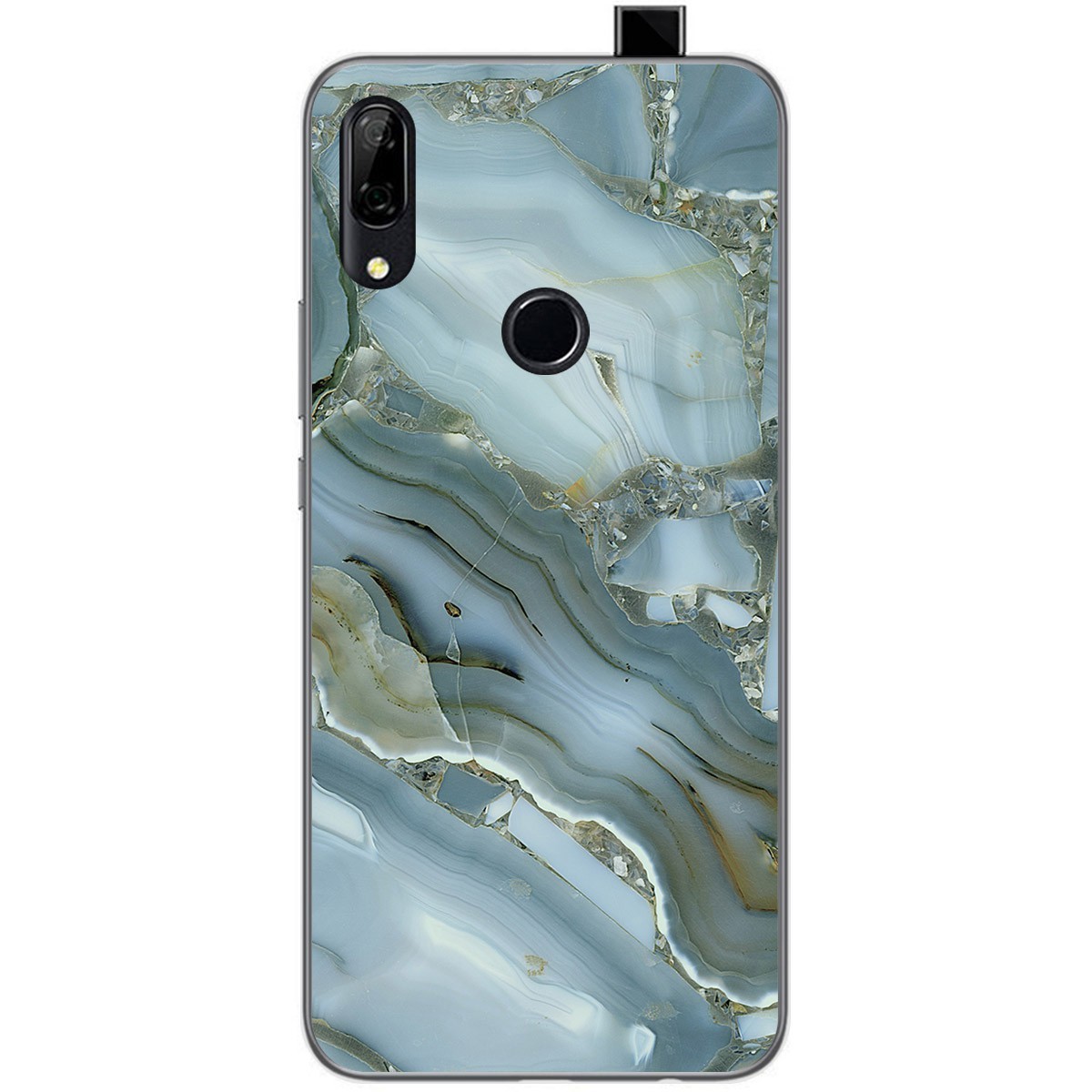 Funda Gel Tpu para Huawei P Smart Z diseño Mármol 09 Dibujos