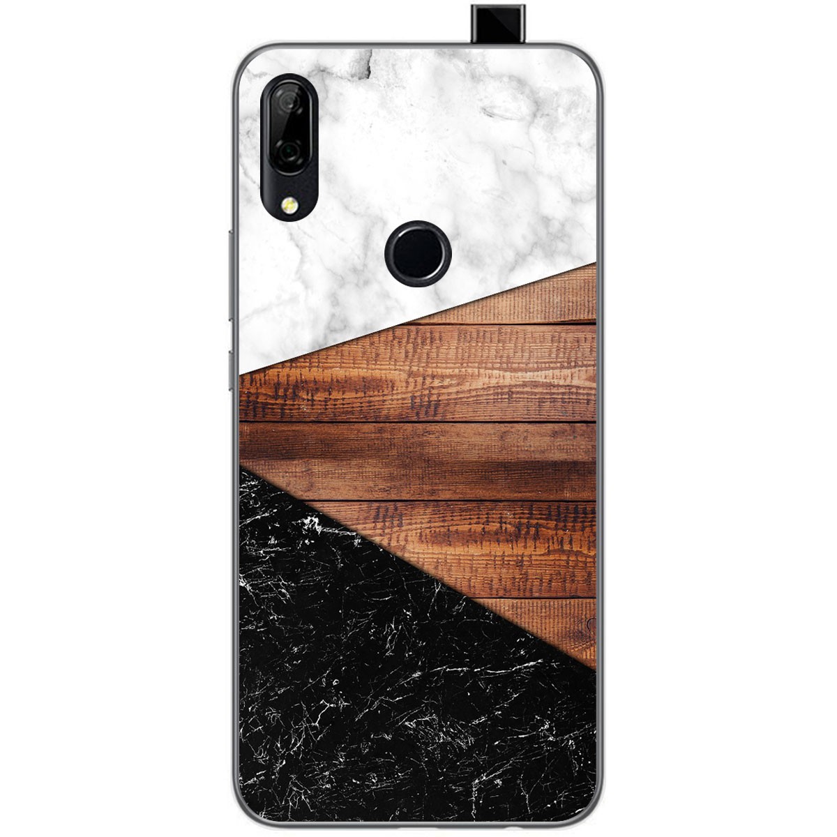 Funda Gel Tpu para Huawei P Smart Z diseño Mármol 11 Dibujos