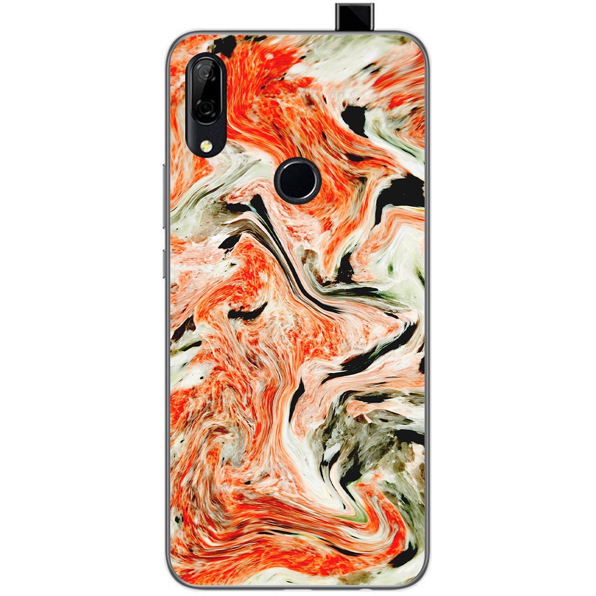 Funda Gel Tpu para Huawei P Smart Z diseño Mármol 12 Dibujos