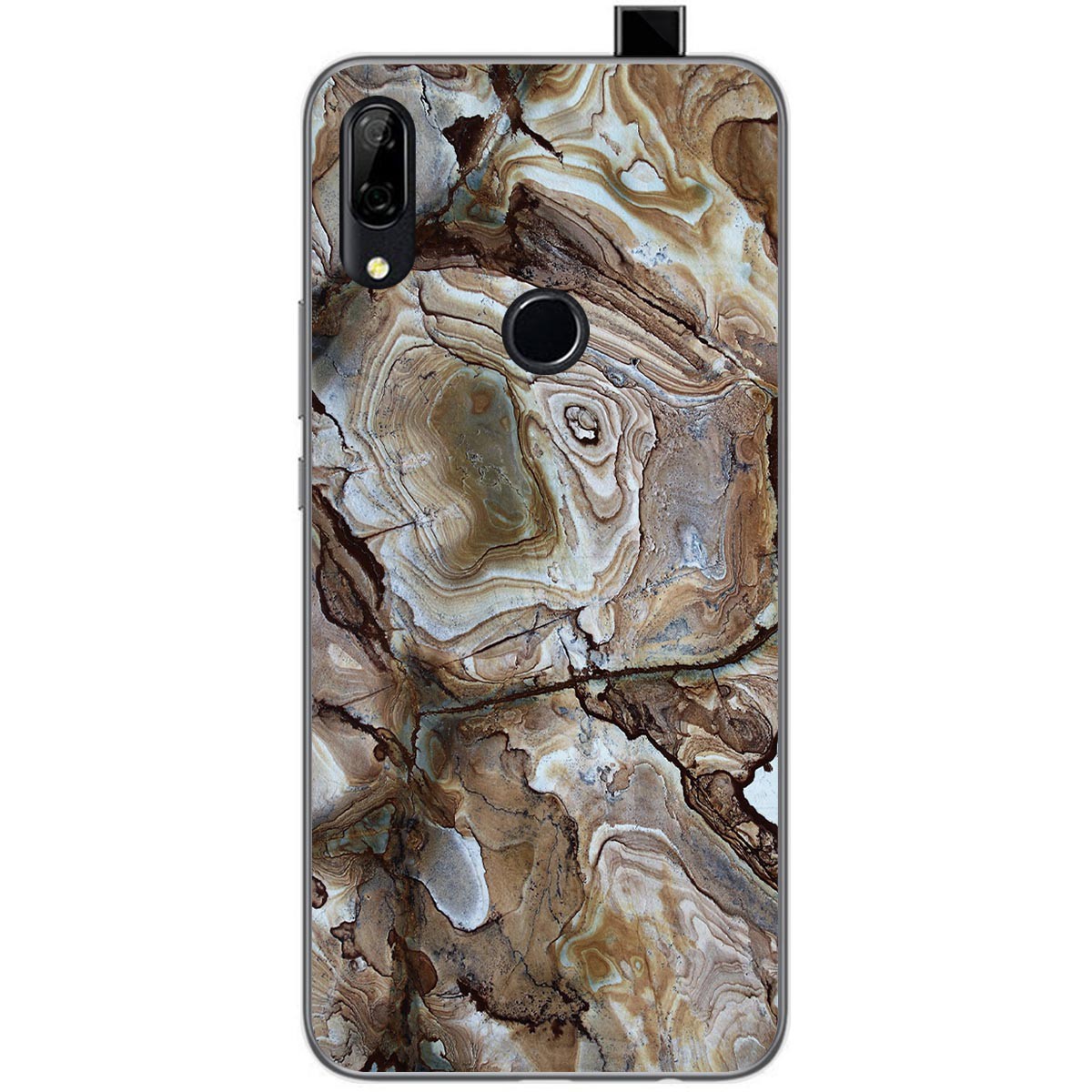 Funda Gel Tpu para Huawei P Smart Z diseño Mármol 14 Dibujos