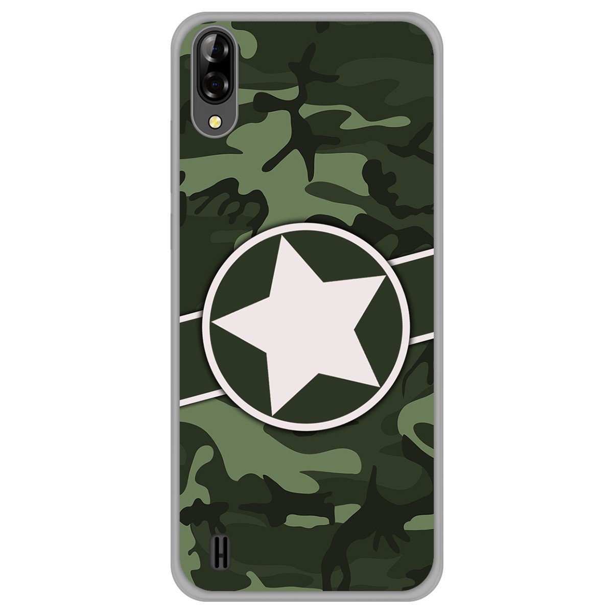 Funda Gel Tpu para Blackview A60 diseño Camuflaje 01 Dibujos