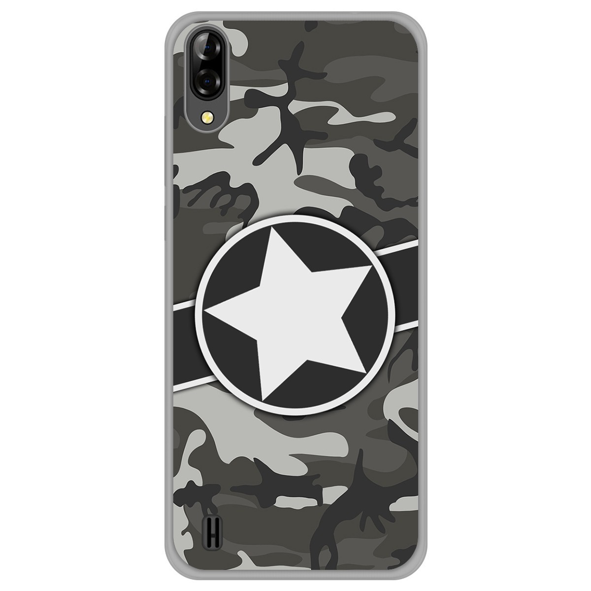 Funda Gel Tpu para Blackview A60 diseño Camuflaje 02 Dibujos