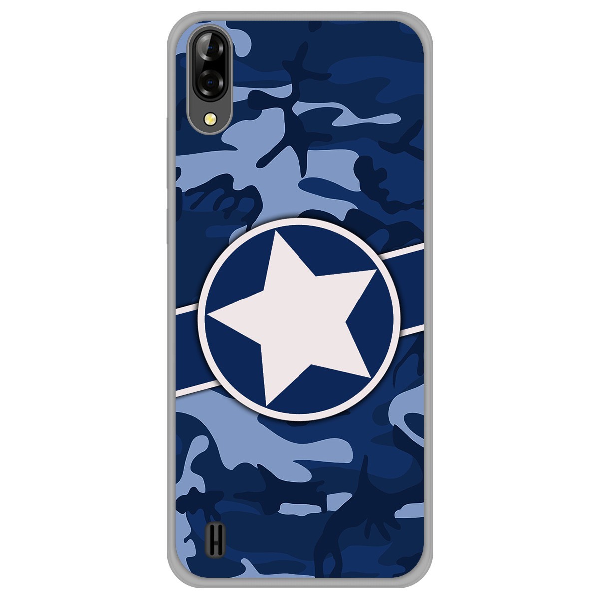 Funda Gel Tpu para Blackview A60 diseño Camuflaje 03 Dibujos