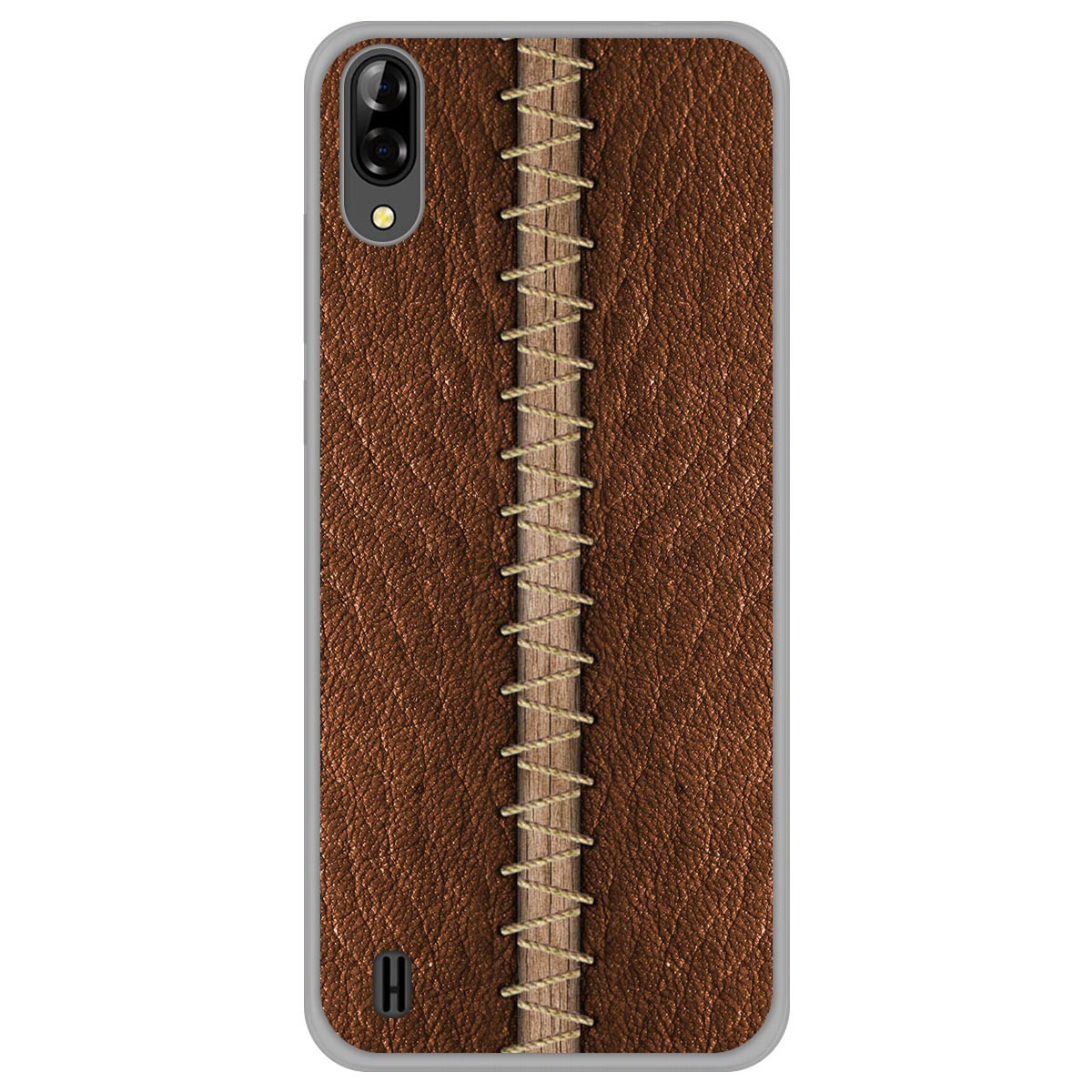 Funda Gel Tpu para Blackview A60 diseño Cuero 01 Dibujos