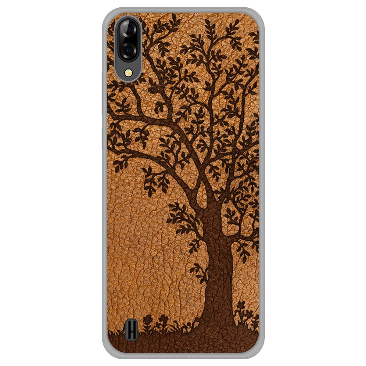 Funda Gel Tpu para Blackview A60 diseño Cuero 03 Dibujos