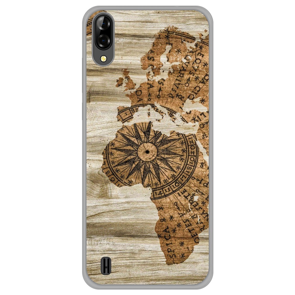 Funda Gel Tpu para Blackview A60 diseño Madera 07 Dibujos